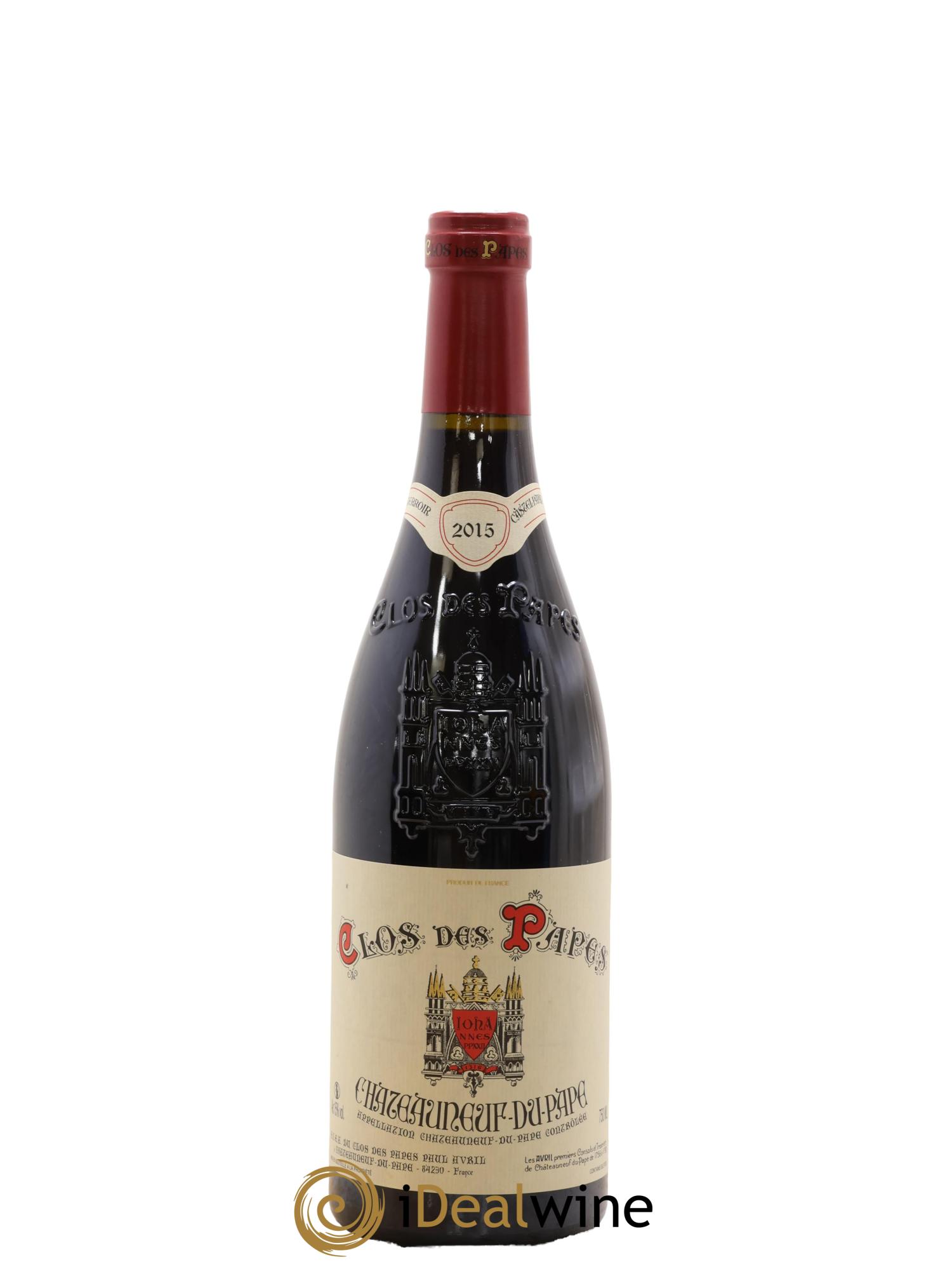 Châteauneuf-du-Pape Clos des Papes - Paul Avril 2015 - Lot de 1 bouteille - 0