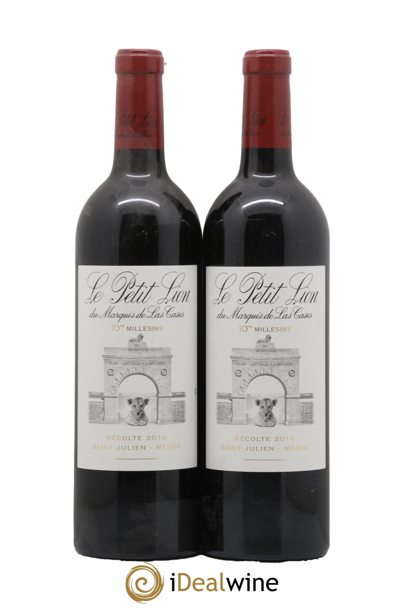 Le Petit Lion du Marquis de Las Cases Second Vin 2016 - Lotto di 2 bottiglie - 0