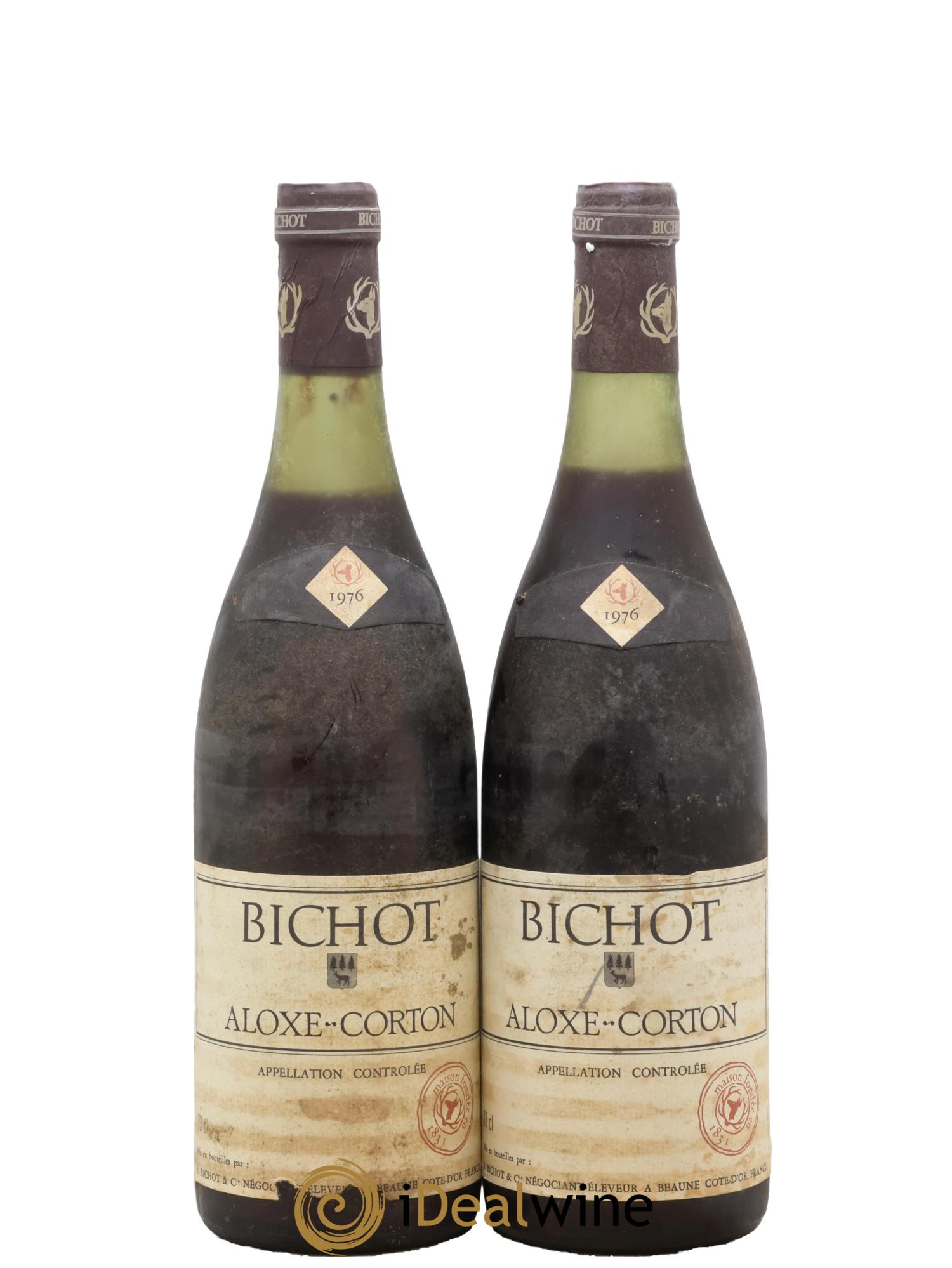 Aloxe-Corton Bichot 1976 - Lot de 2 bouteilles - 0