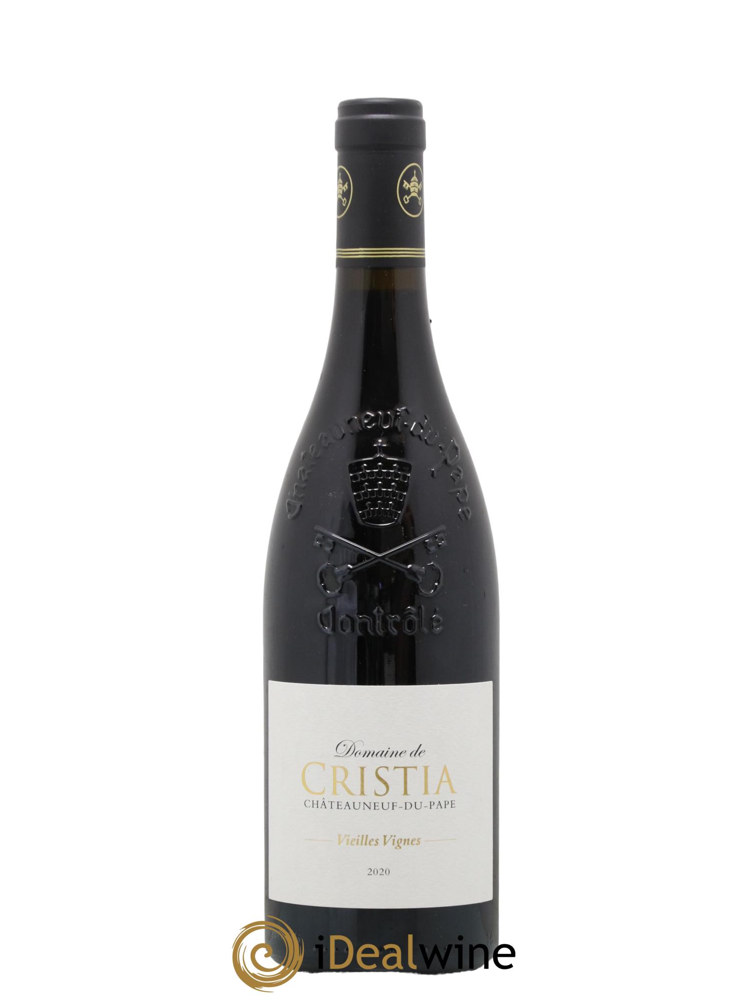 Châteauneuf-du-Pape Domaine de Cristia Vieilles Vignes 2020 - Lotto di 1 bottiglia - 0