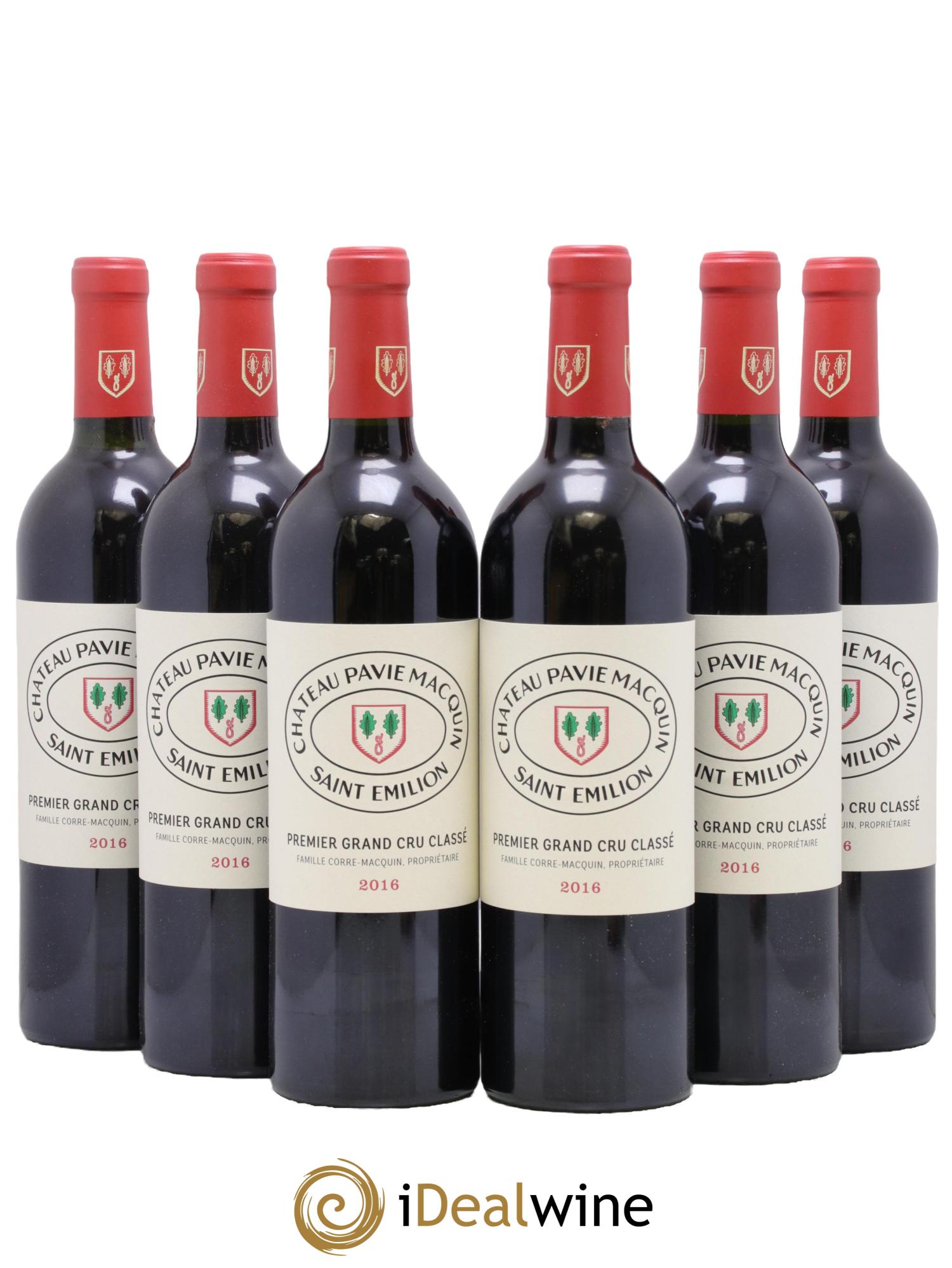 Château Pavie Macquin 1er Grand Cru Classé B 2016 - Lot de 6 bouteilles - 0