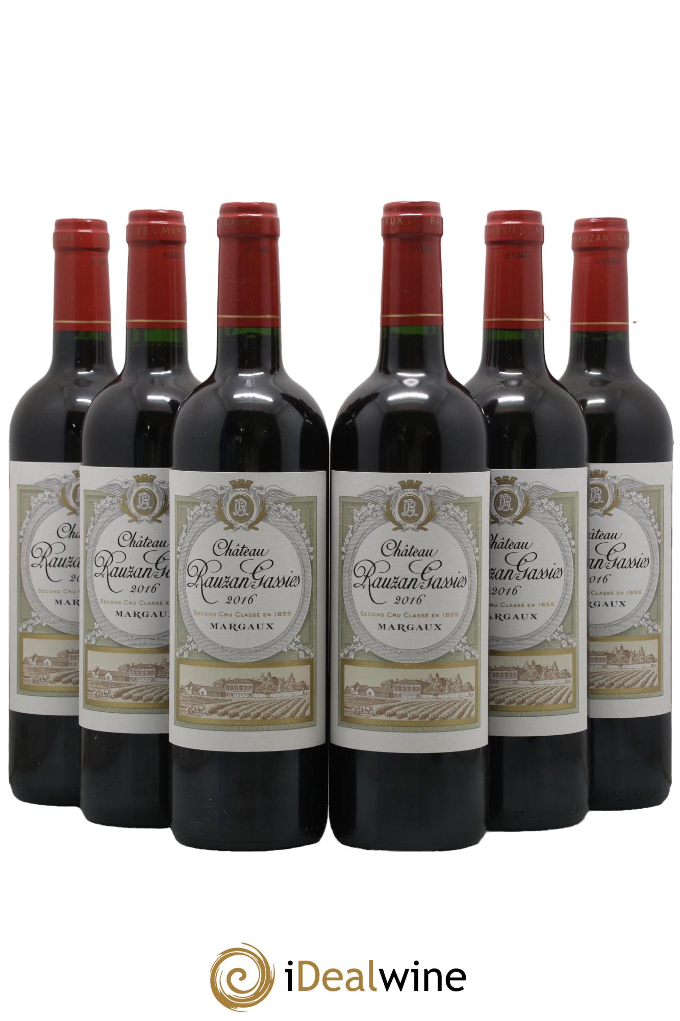Château Rauzan-Gassies 2ème Grand Cru Classé 2016 - Lotto di 6 bottiglie - 0