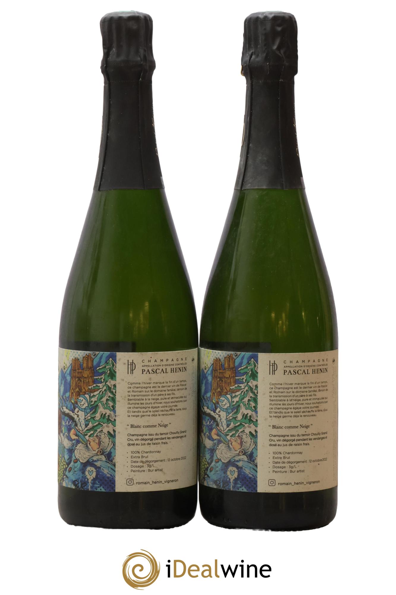 Blanc Comme Neige Pascal Henin - Romain Henin - Lot de 2 bouteilles - 0