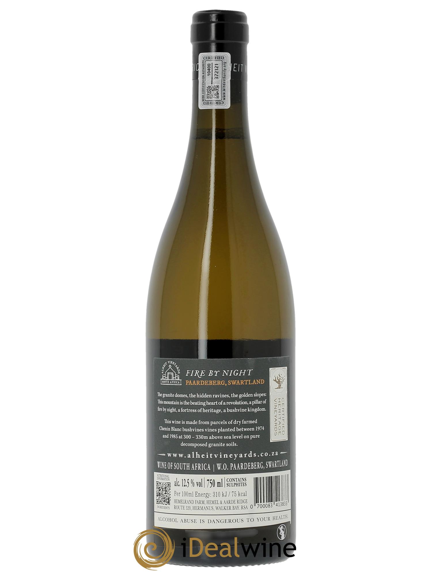 Western Cape Alheit Vineyards Fire by Night 2024 - Lot de 1 bouteille - 1