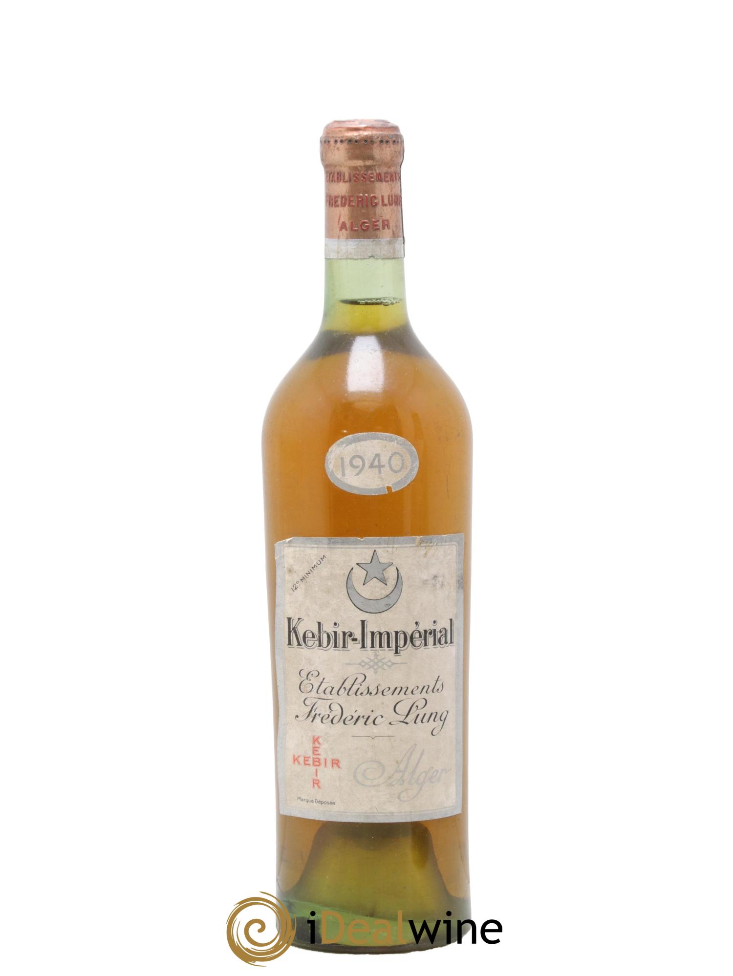 Vins Etrangers Algérie Kébir-Impérial Fréderic Lung 1940 - Lotto di 1 bottiglia - 0
