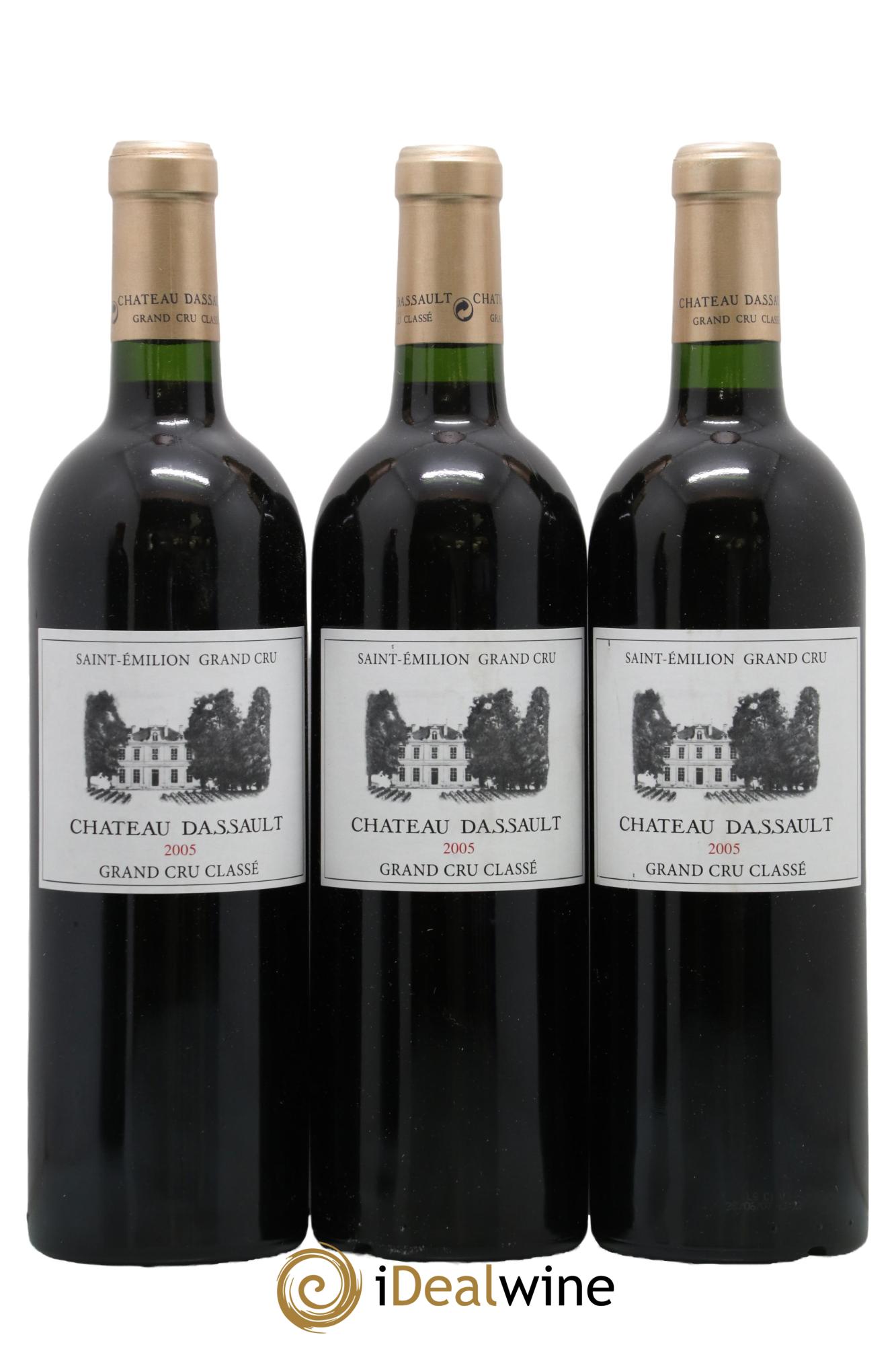 Château Dassault Grand Cru Classé 2005 - Lot de 3 bouteilles - 0