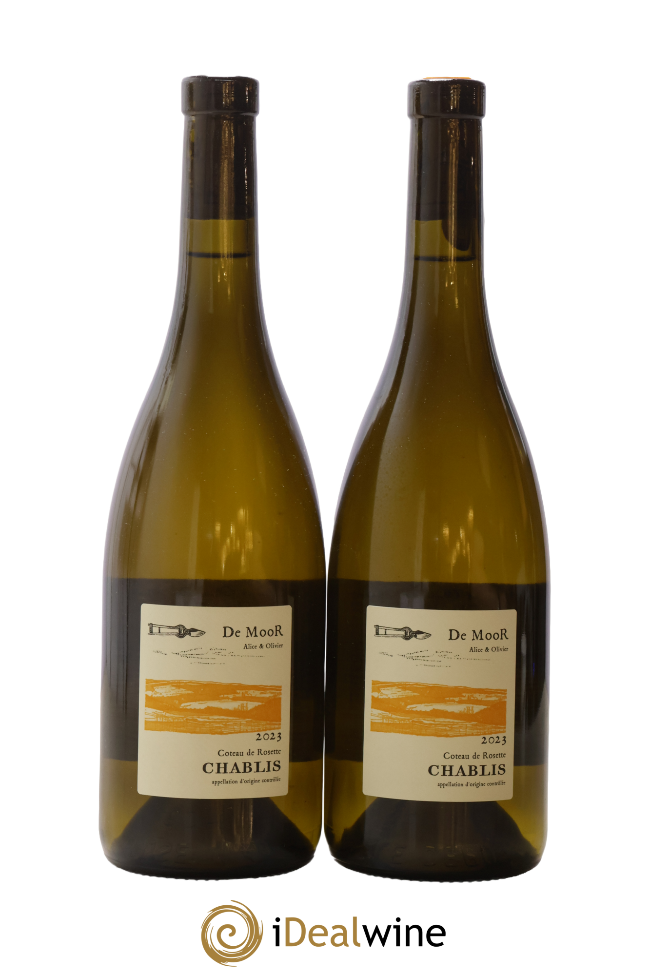 Chablis Côteau de Rosette Alice et Olivier De Moor 2023 - Lot de 2 bouteilles - 0