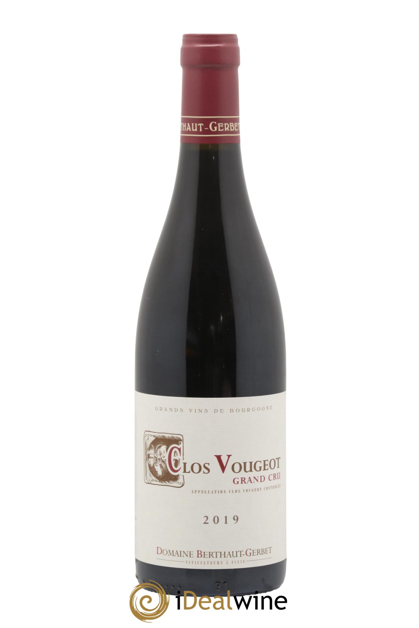 Clos de Vougeot Berthaut Gerbet (Domaine) 2019 - Lot de 1 bouteille - 0