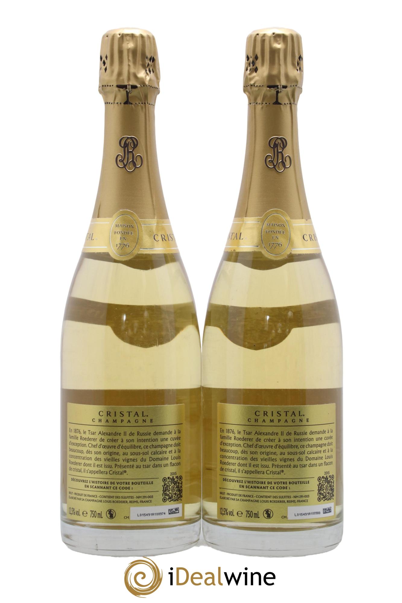 Cristal Louis Roederer 2015 - Posten von 2 Flaschen - 1