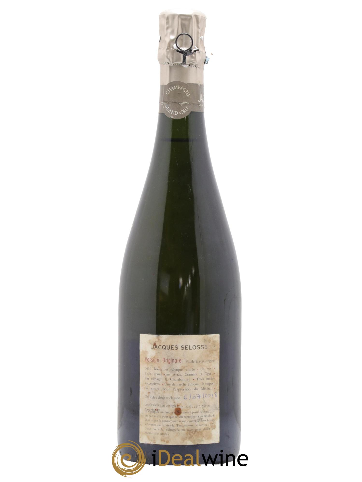 Version Originale Jacques Selosse - Posten von 1 Flasche - 1