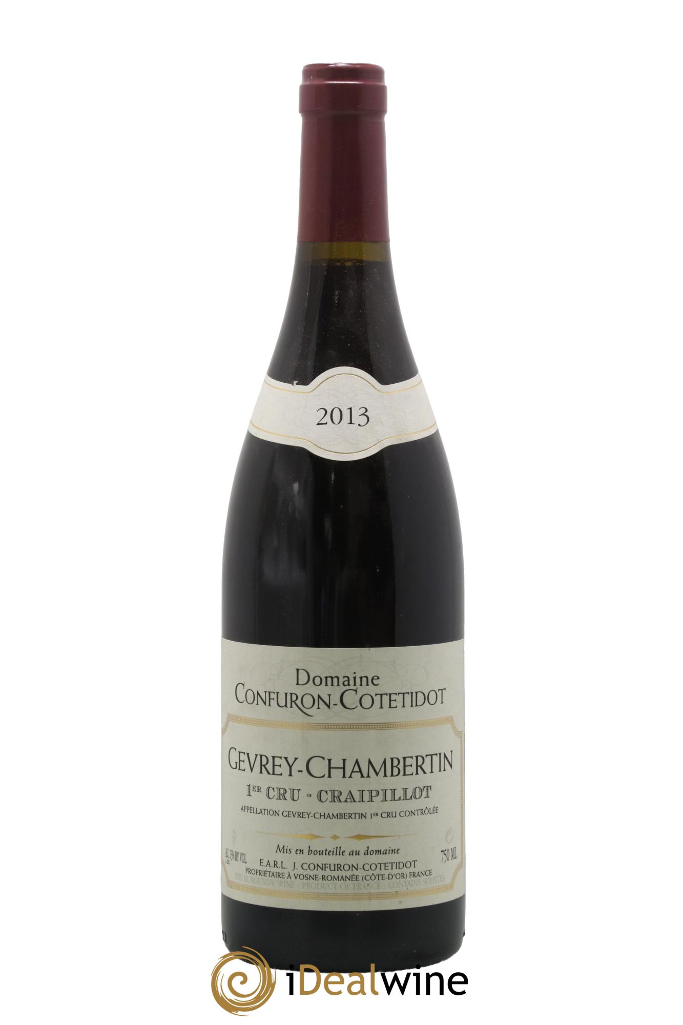 Gevrey-Chambertin 1er Cru Craipillot Confuron-Cotetidot 2013 - Lotto di 1 bottiglia - 0