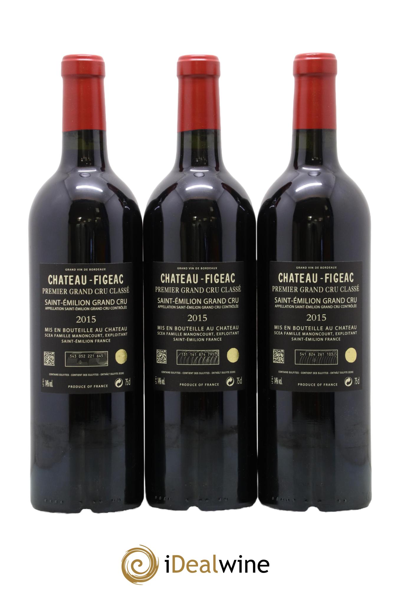 Château Figeac 1er Grand Cru Classé A 2015 - Lot of 6 bottles - 4