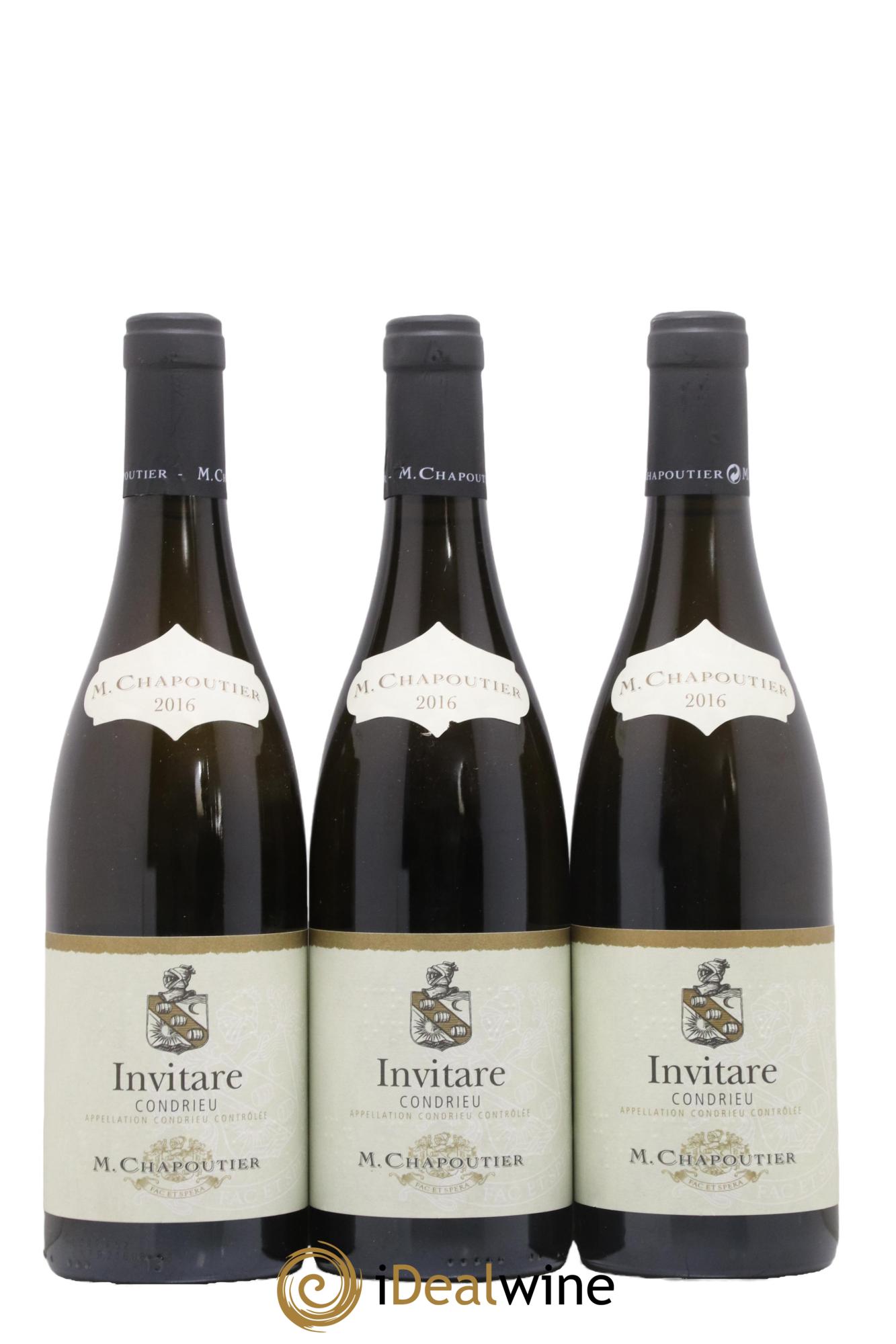 Condrieu Invitare Chapoutier 2016 - Lot de 3 bouteilles - 0