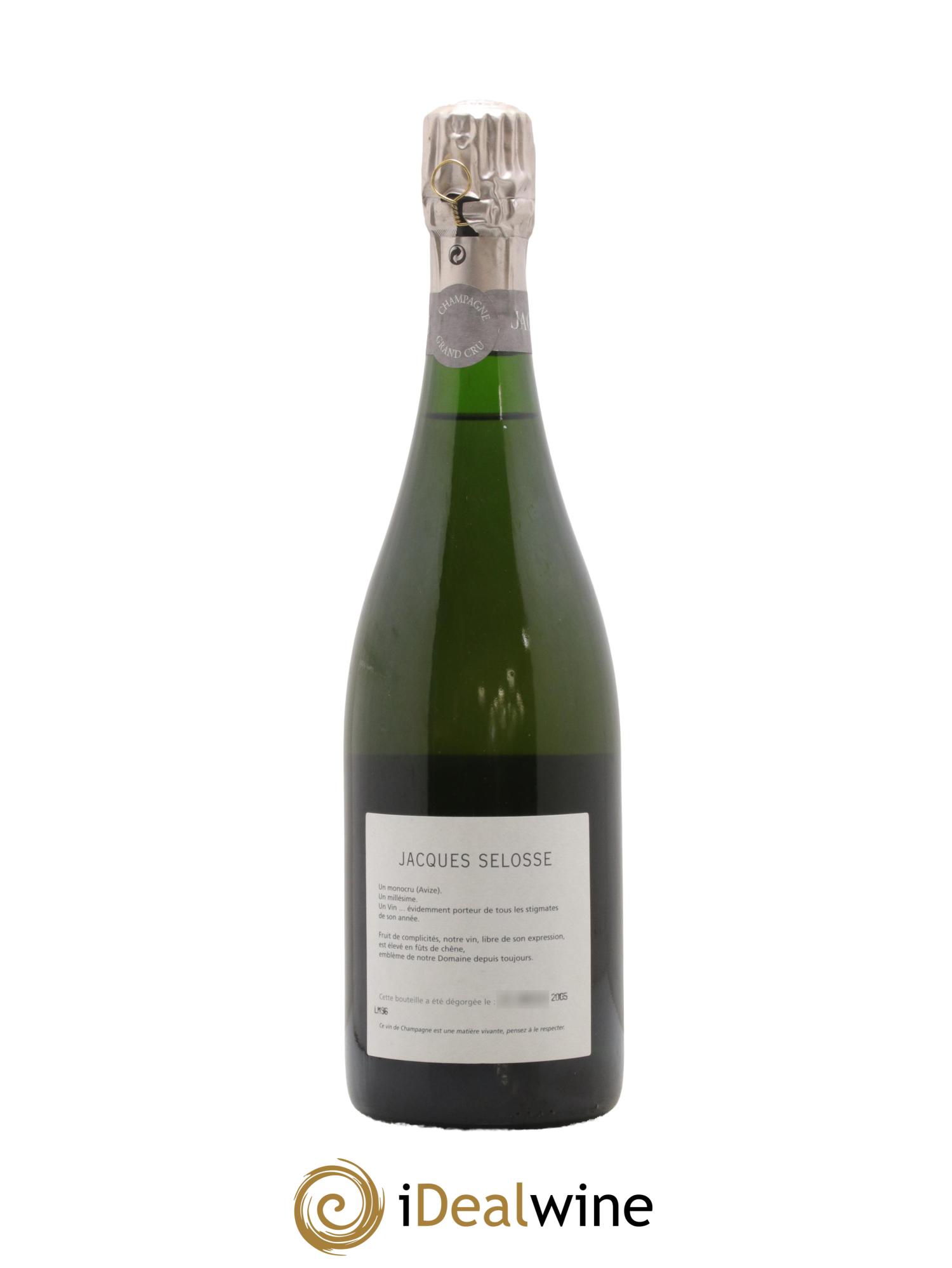 Blanc de Blancs Grand Cru Extra-Brut Jacques Selosse 1996 - Lotto di 1 bottiglia - 1