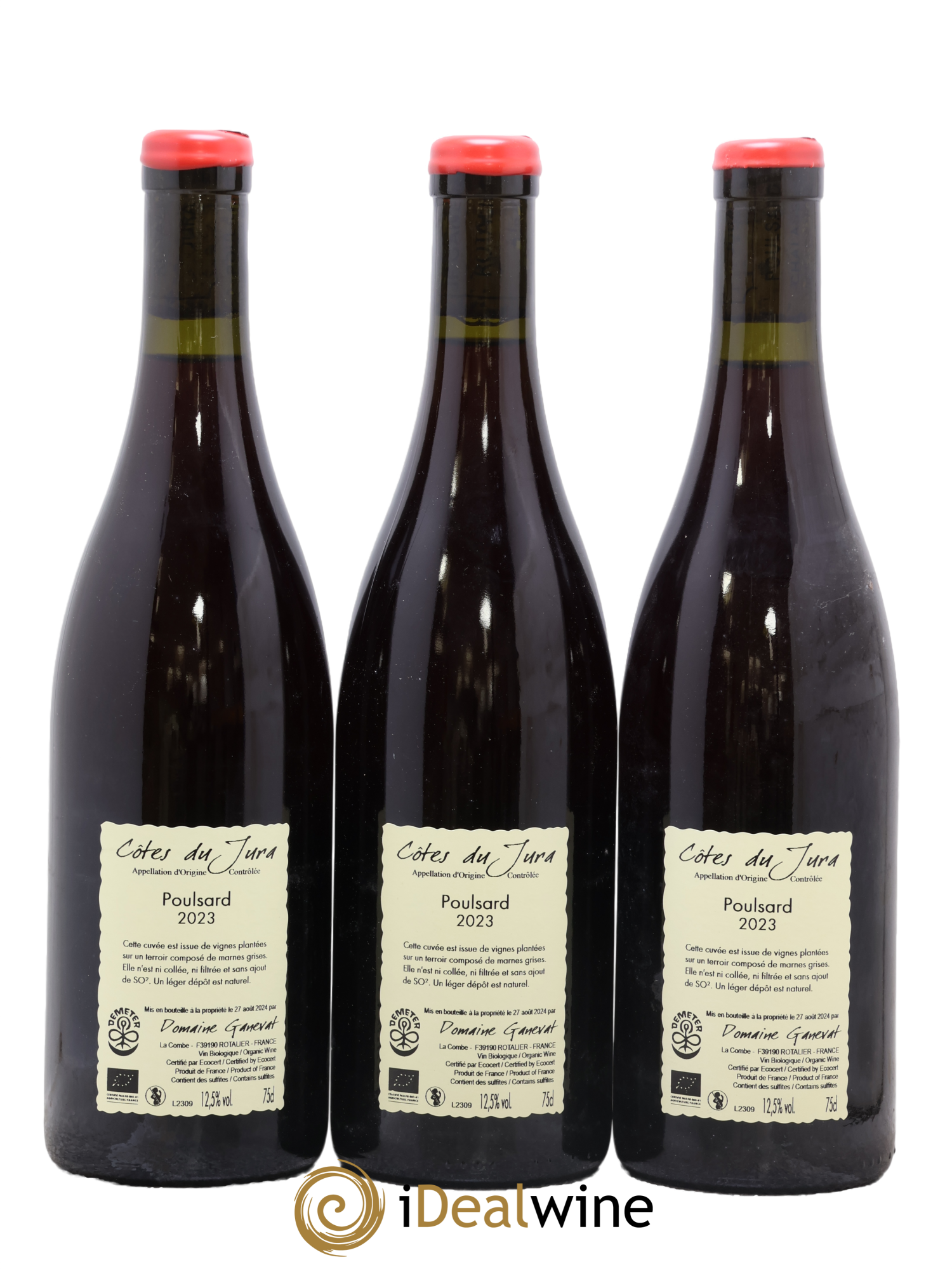 Côtes du Jura Les Chalasses Vieilles Vignes Poulsard Jean-François Ganevat (Domaine) 2023 - Lot of 3 bottles - 1