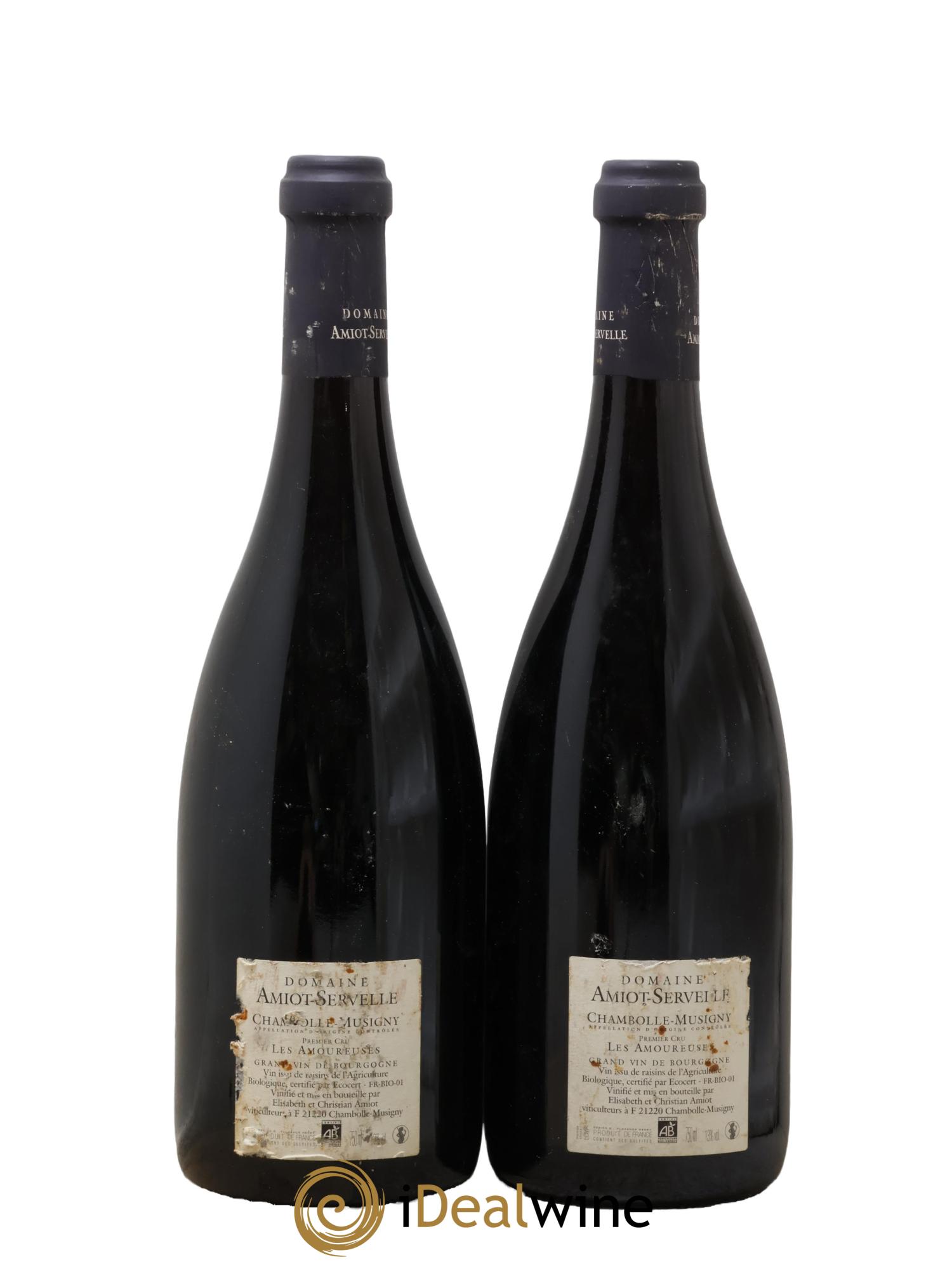 Chambolle-Musigny 1er Cru Les Amoureuses Amiot-Servelle 2010 - Lot of 2 bottles - 1