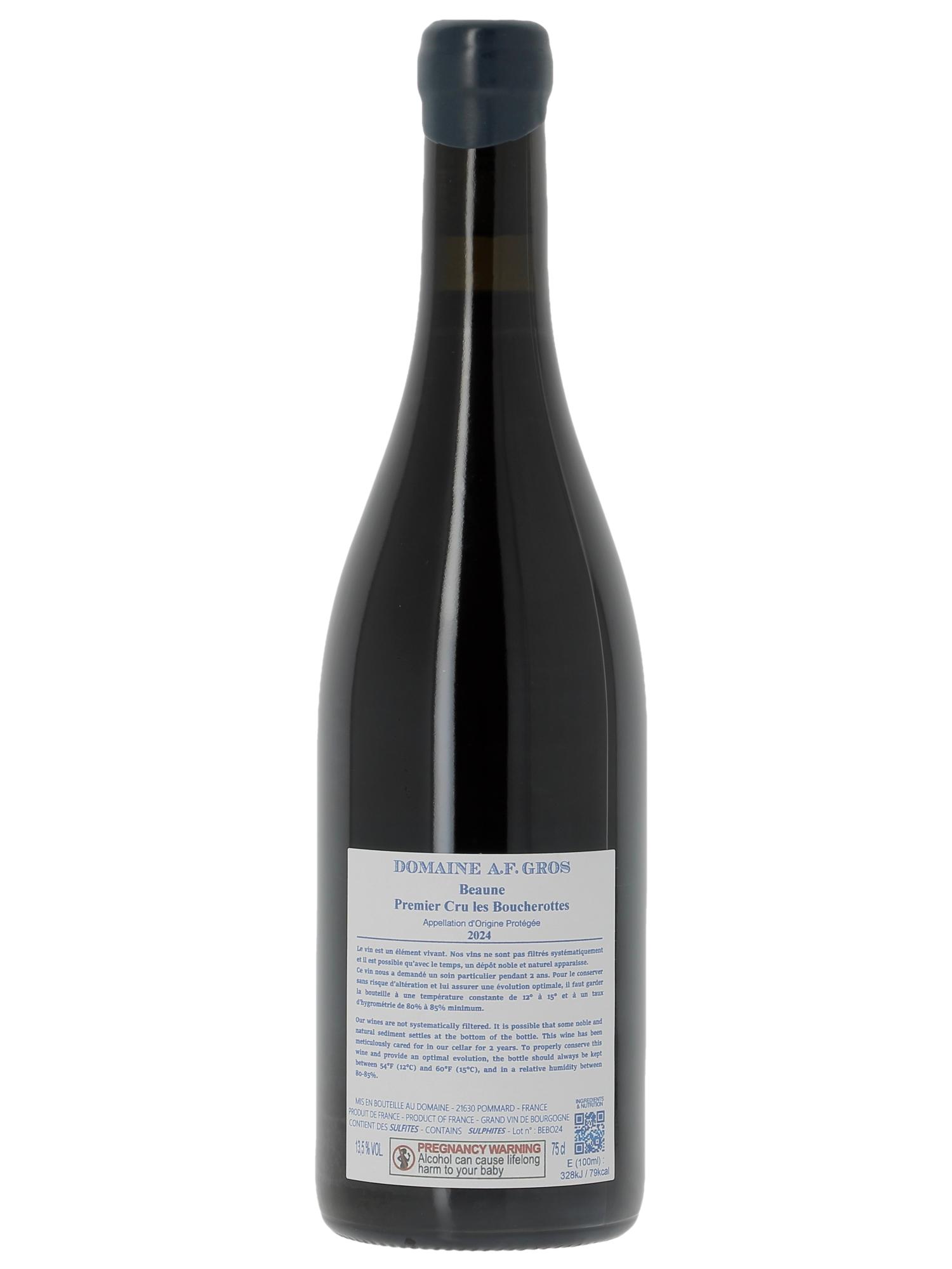 Beaune 1er Cru Les Boucherottes A.-F. Gros 2024 - Lote de 1 botella - 1