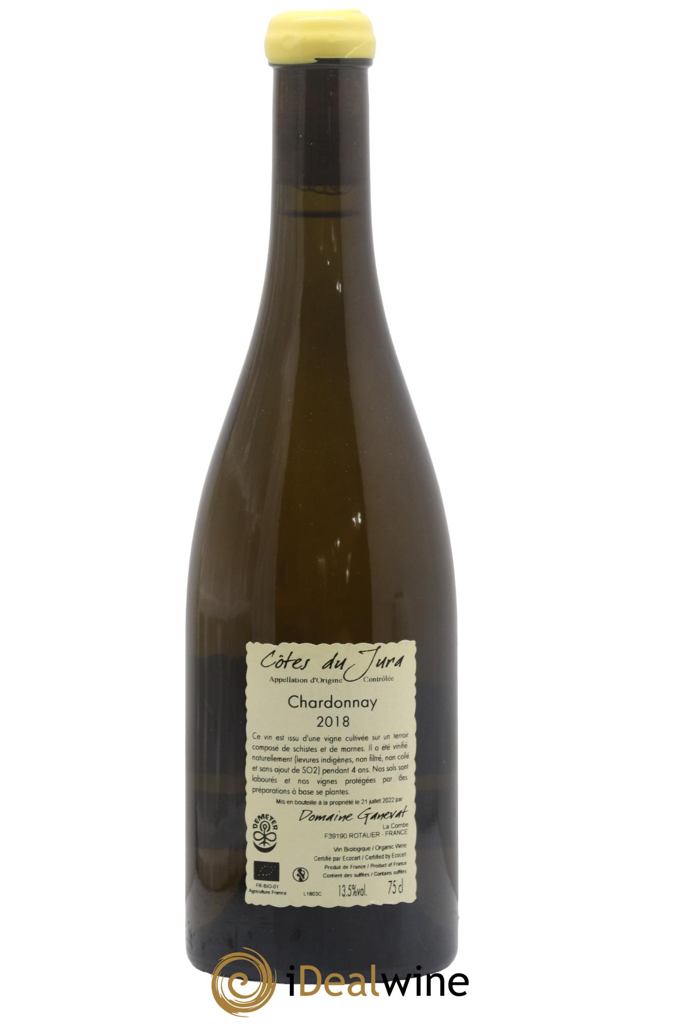 Côtes du Jura Chardonnay En Billat Jean-François Ganevat (Domaine) 2018 - Lot de 1 bouteille - 1