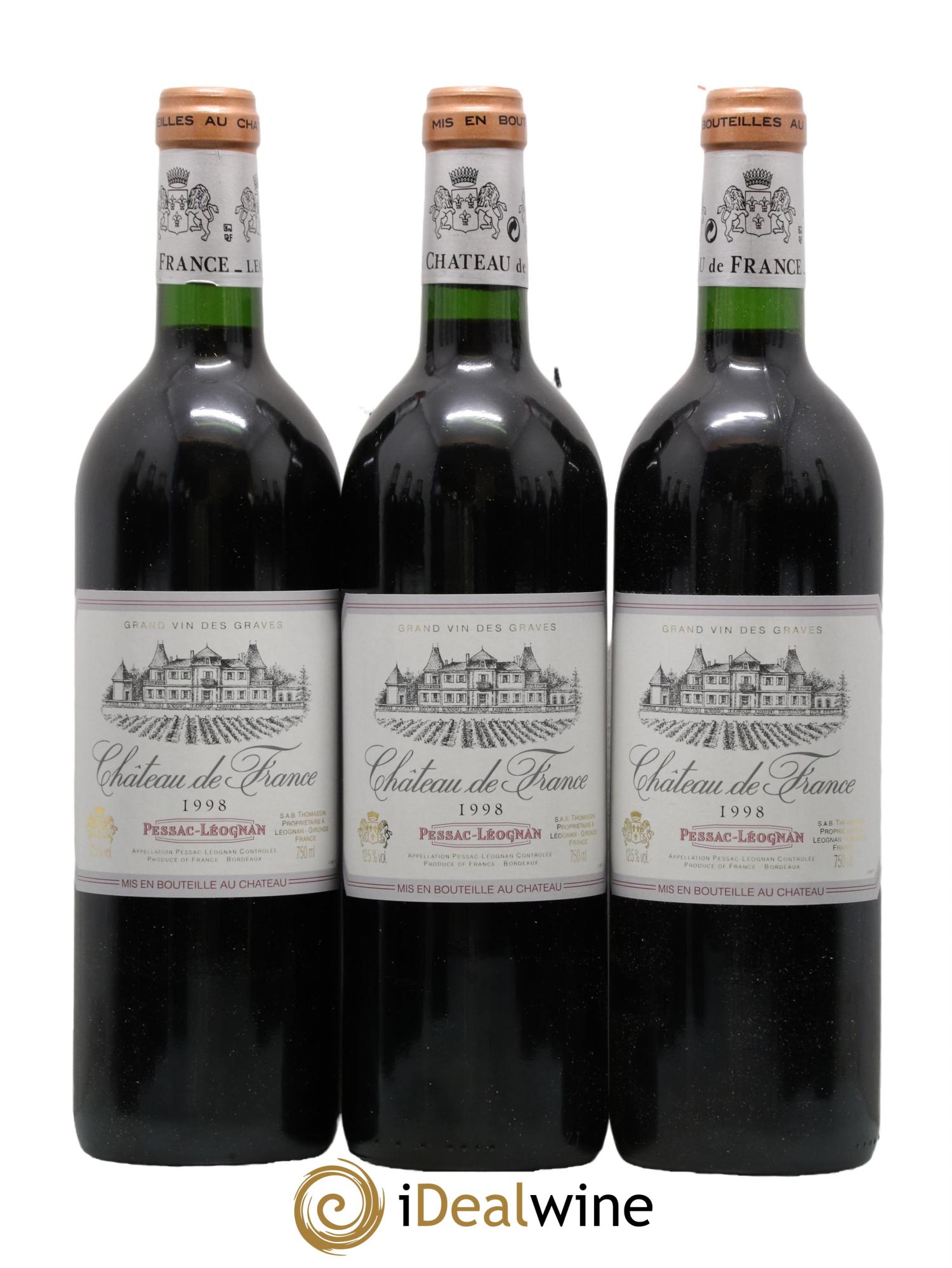 Château de France 1998 - Lot de 12 bouteilles - 1