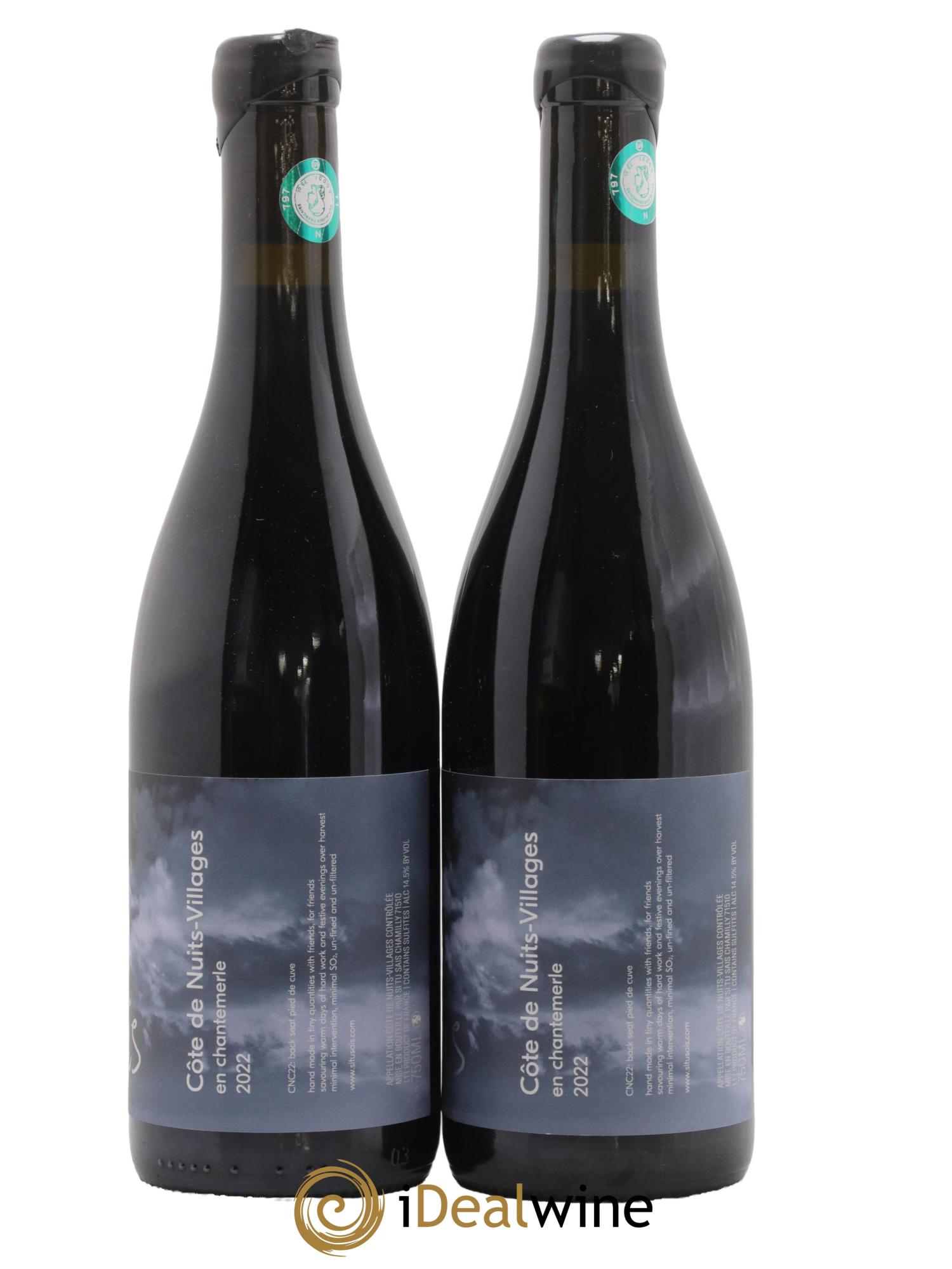 Côte de Nuits-Villages En Chantemerle Si Tu Sais 2022 - Lotto di 2 bottiglie - 1