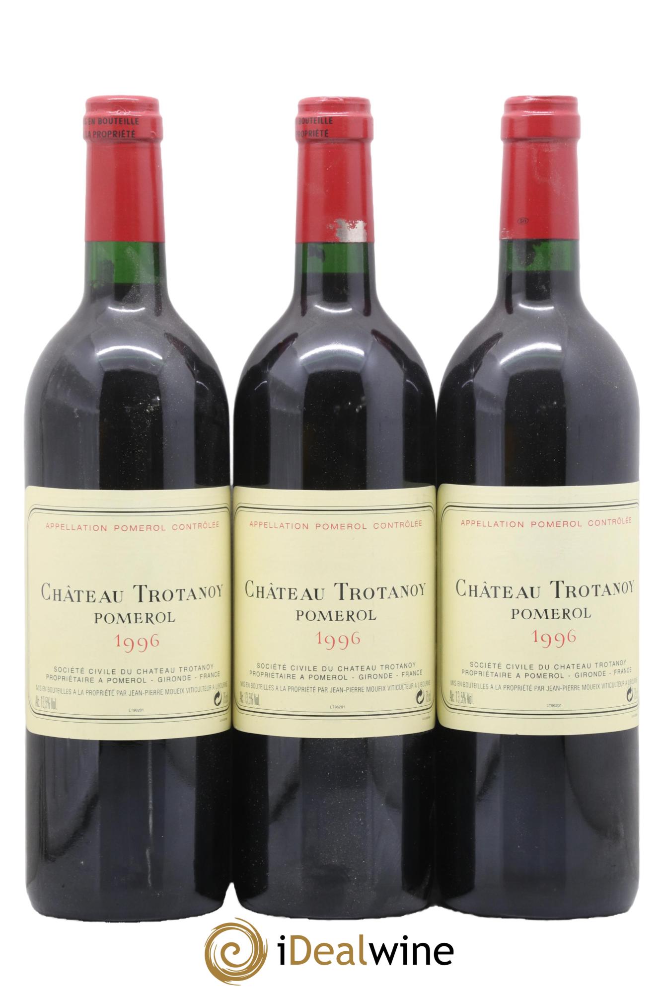 Château Trotanoy 1996 - Lot de 3 bouteilles - 0