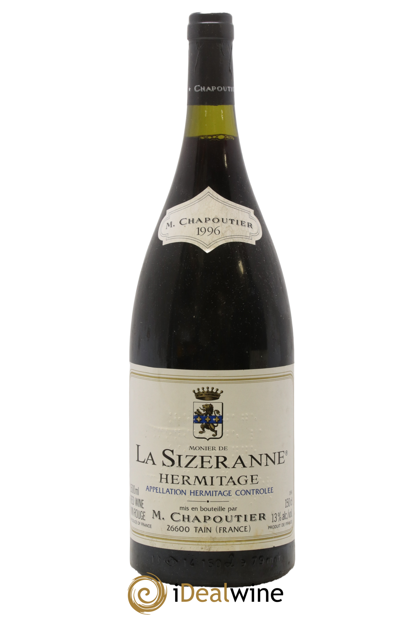 Hermitage Monier de La Sizeranne Chapoutier 1996 - Lot de 1 magnum - 0
