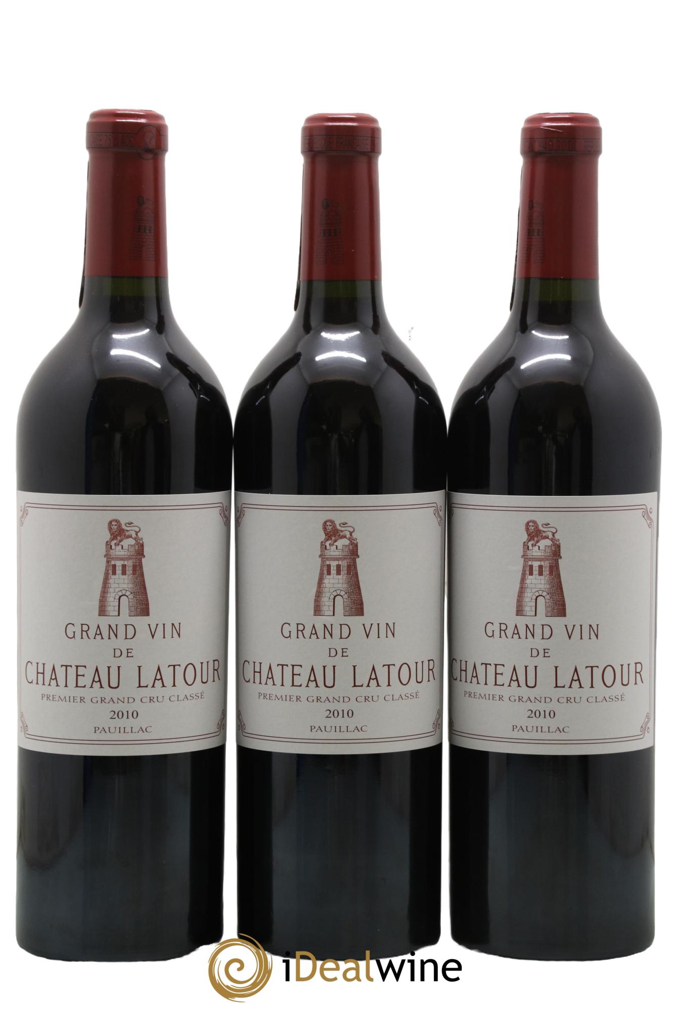 Château Latour 1er Grand Cru Classé 2010 - Posten von 3 Flaschen - 0