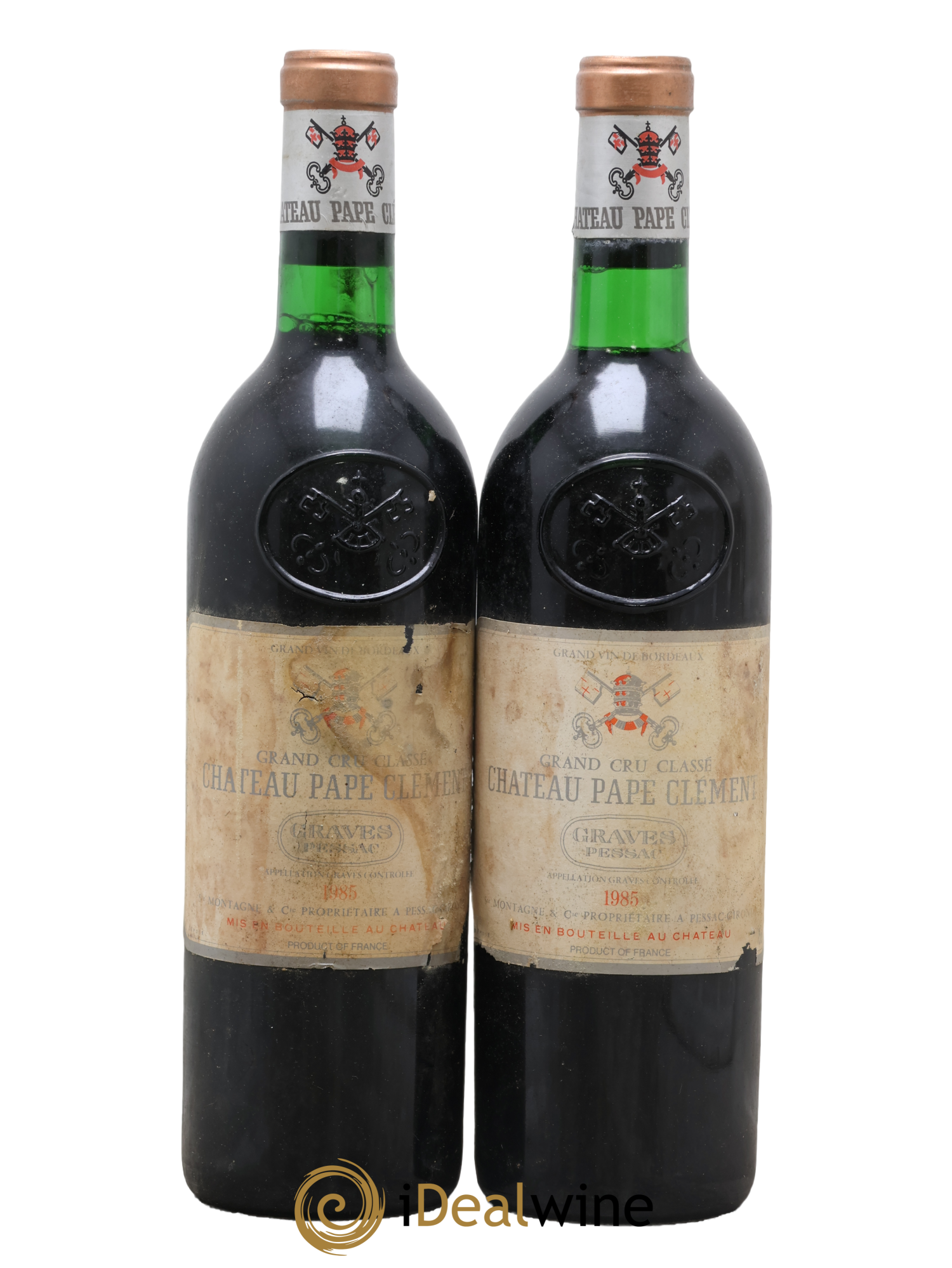 Château Pape Clément Cru Classé de Graves 1985 - Lot de 2 bouteilles - 0