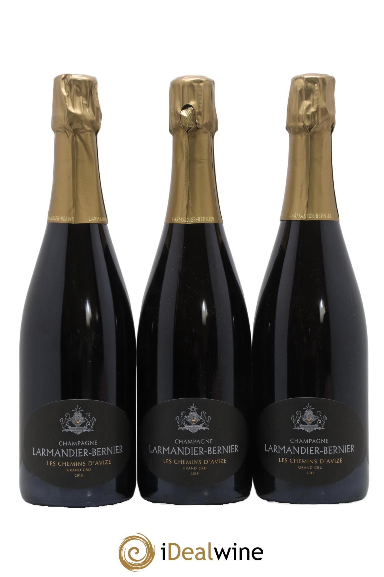 Les Chemins d'Avize Grand Cru Extra-Brut Larmandier-Bernier 2015 - Lot de 3 bouteilles - 0