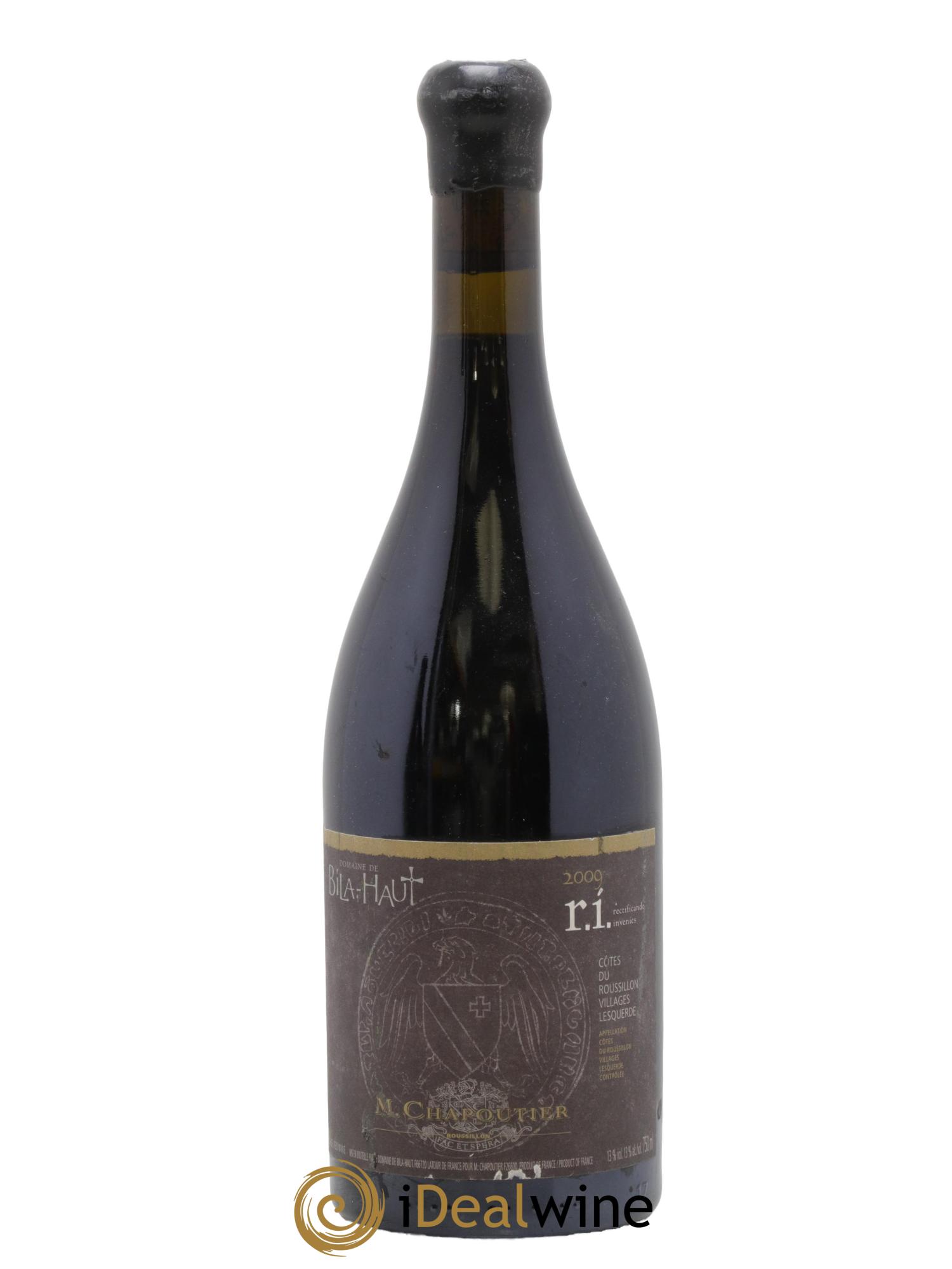 Côtes-du-Roussillon Villages Lesquerde Bila-Haut (Domaine) R.I Rectificando Invenies Chapoutier 2009 - Lot de 1 bouteille - 0