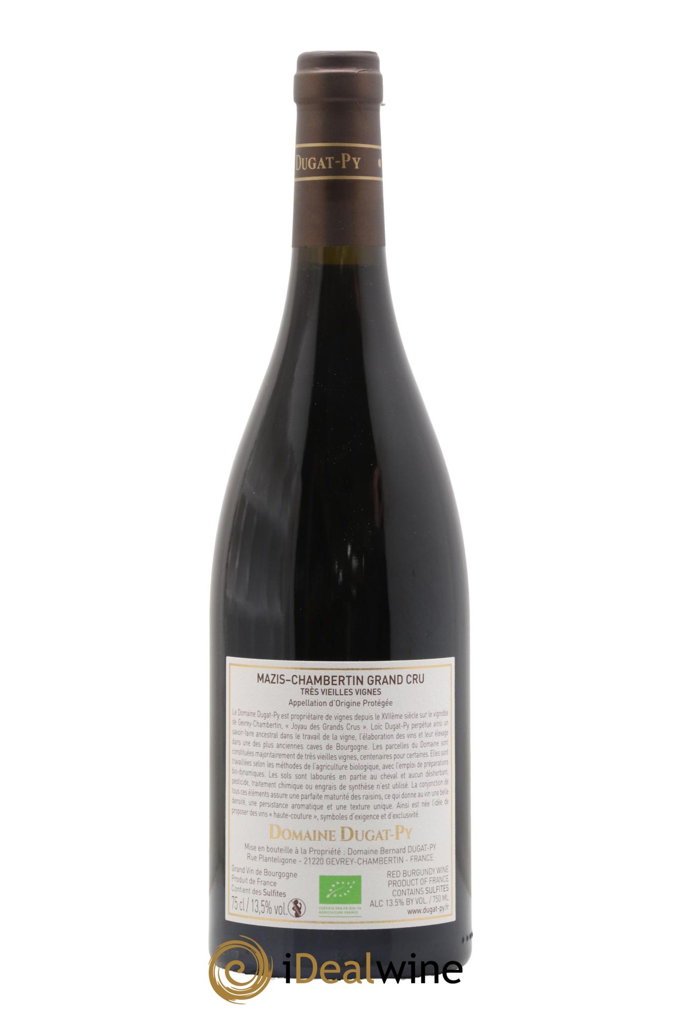 Mazis-Chambertin Grand Cru Très Vieilles Vignes Dugat-Py 2019 - Lot of 1 bottle - 1