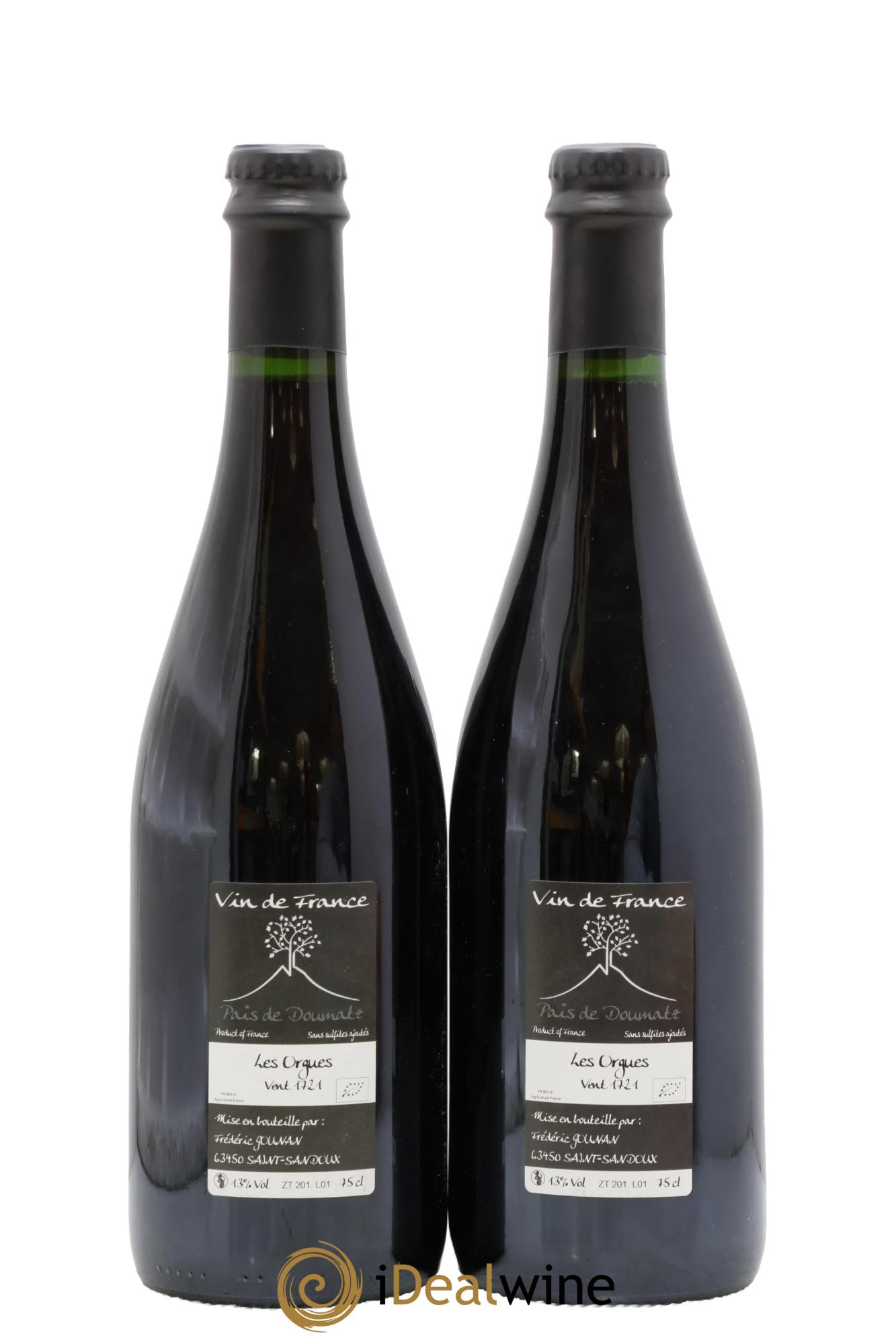 Vin de France Les Orgues Vignoble de l'Arbre Blanc 2017 - Posten von 2 Flaschen - 1