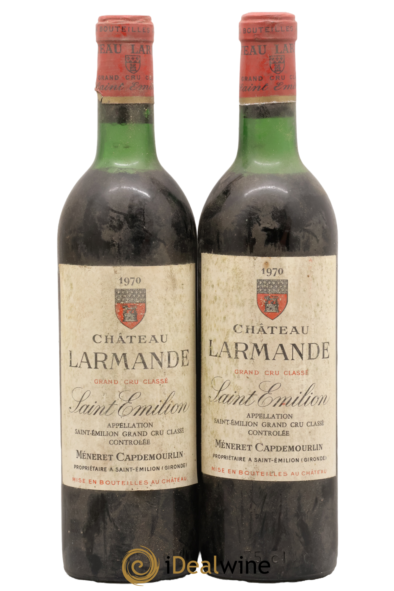 Château Larmande Grand Cru Classé 1970 - Lot de 2 bouteilles - 0