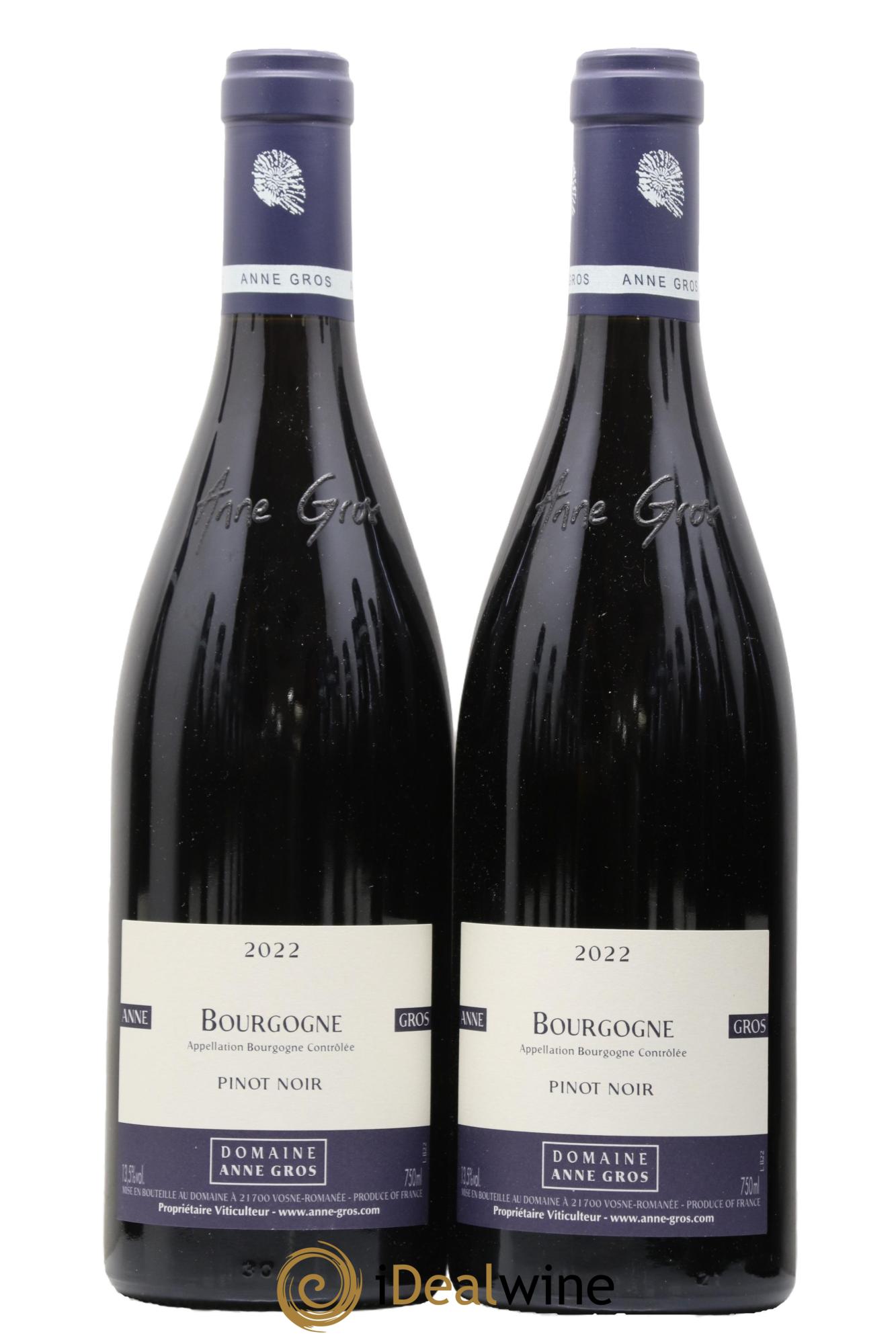 Bourgogne Pinot Noir Anne Gros 2022 - Lot de 2 bouteilles - 0