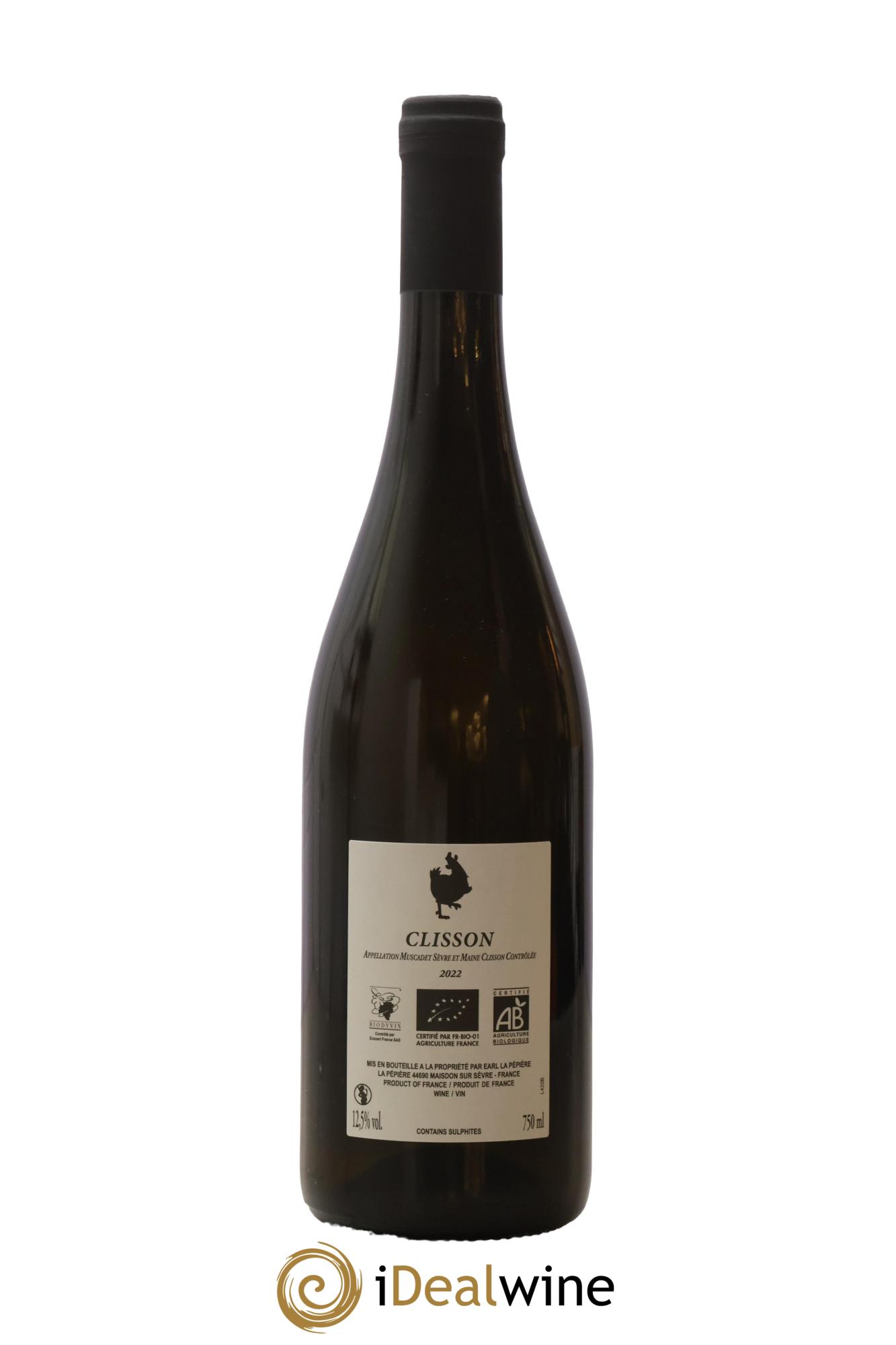 Muscadet-Sèvre-et-Maine Clisson Domaine de la Pépière 2022 - Lot de 1 bouteille - 1