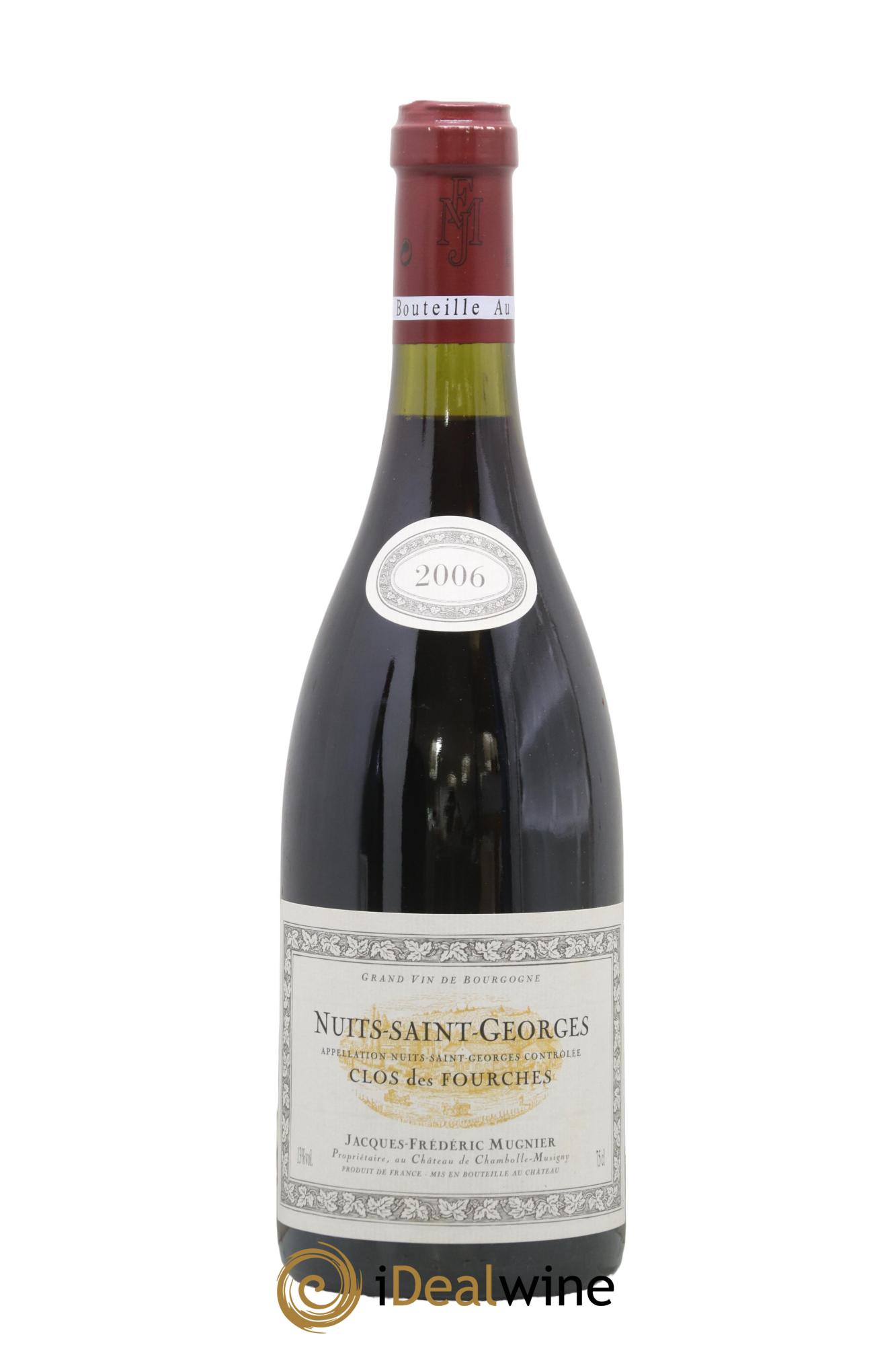 Nuits-Saint-Georges Clos des Fourches Jacques-Frédéric Mugnier 2006 - Lot de 1 bouteille - 0