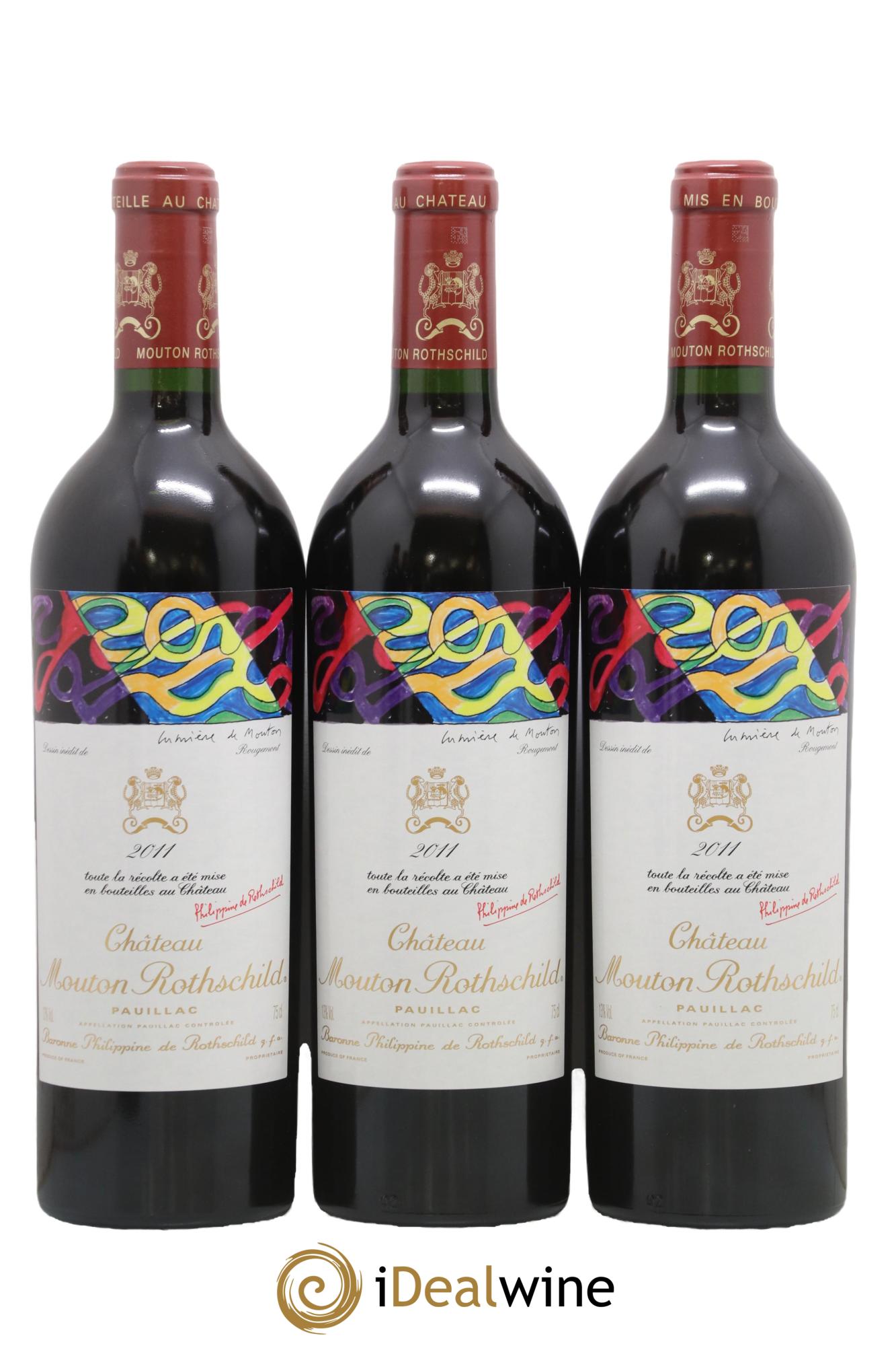 Château Mouton Rothschild 1er Grand Cru Classé 2011 - Lot de 6 bouteilles - 1