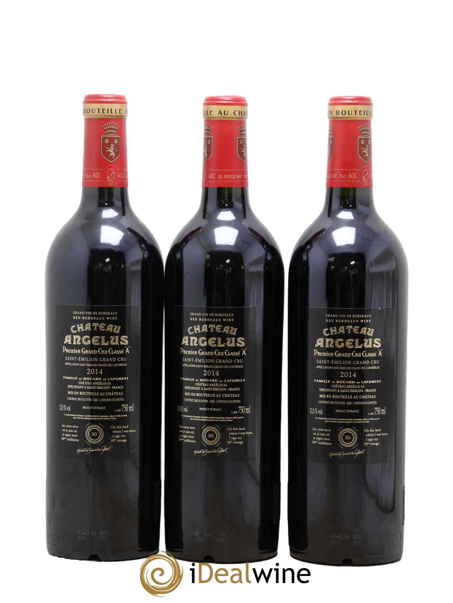 Château Angélus 1er Grand Cru Classé A 2014 - Lot de 6 bouteilles - 4