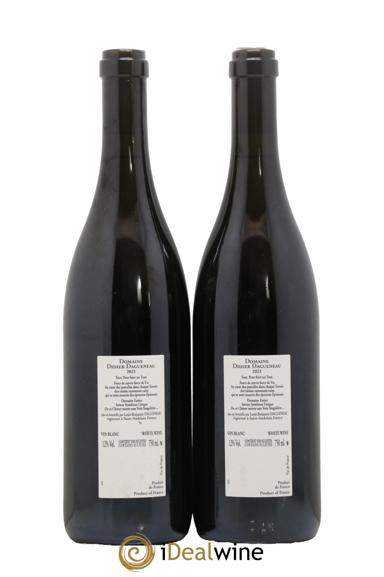 Vin de France XXI Dagueneau (Domaine Didier - Louis-Benjamin) Dagueneau XXI 2021 - Posten von 2 Flaschen - 1