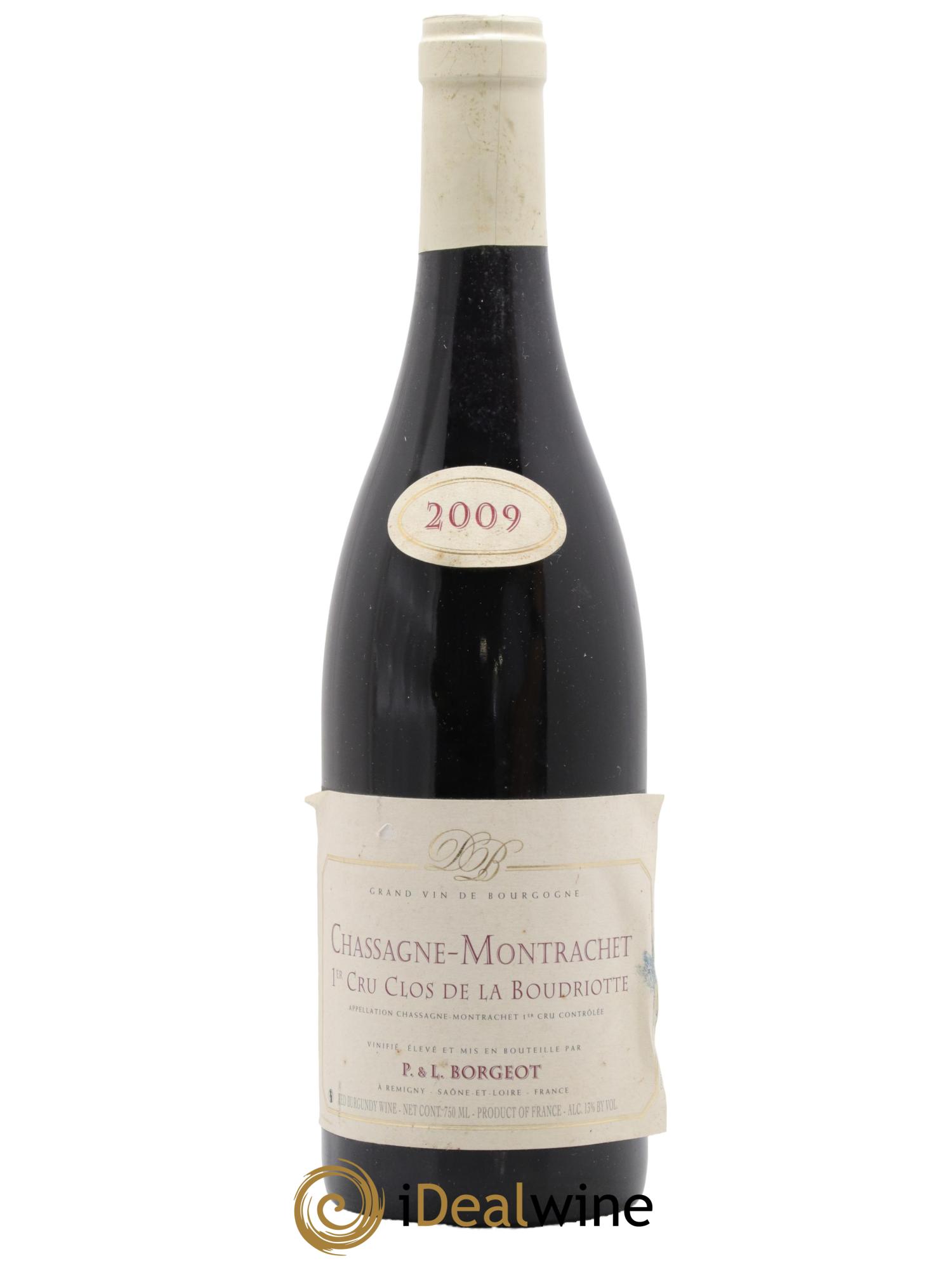 Chassagne-Montrachet 1er Cru Clos De La Boudriotte Pascal Borgeot 2009 - Lot de 1 bouteille - 0