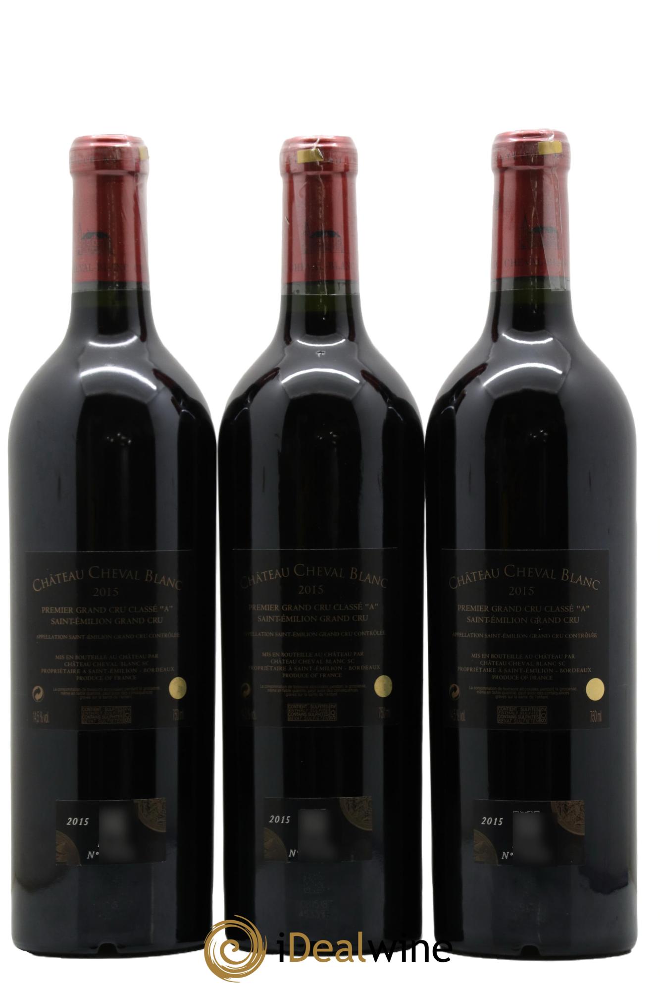 Château Cheval Blanc 1er Grand Cru Classé A  2015 - Lot de 6 bouteilles - 2
