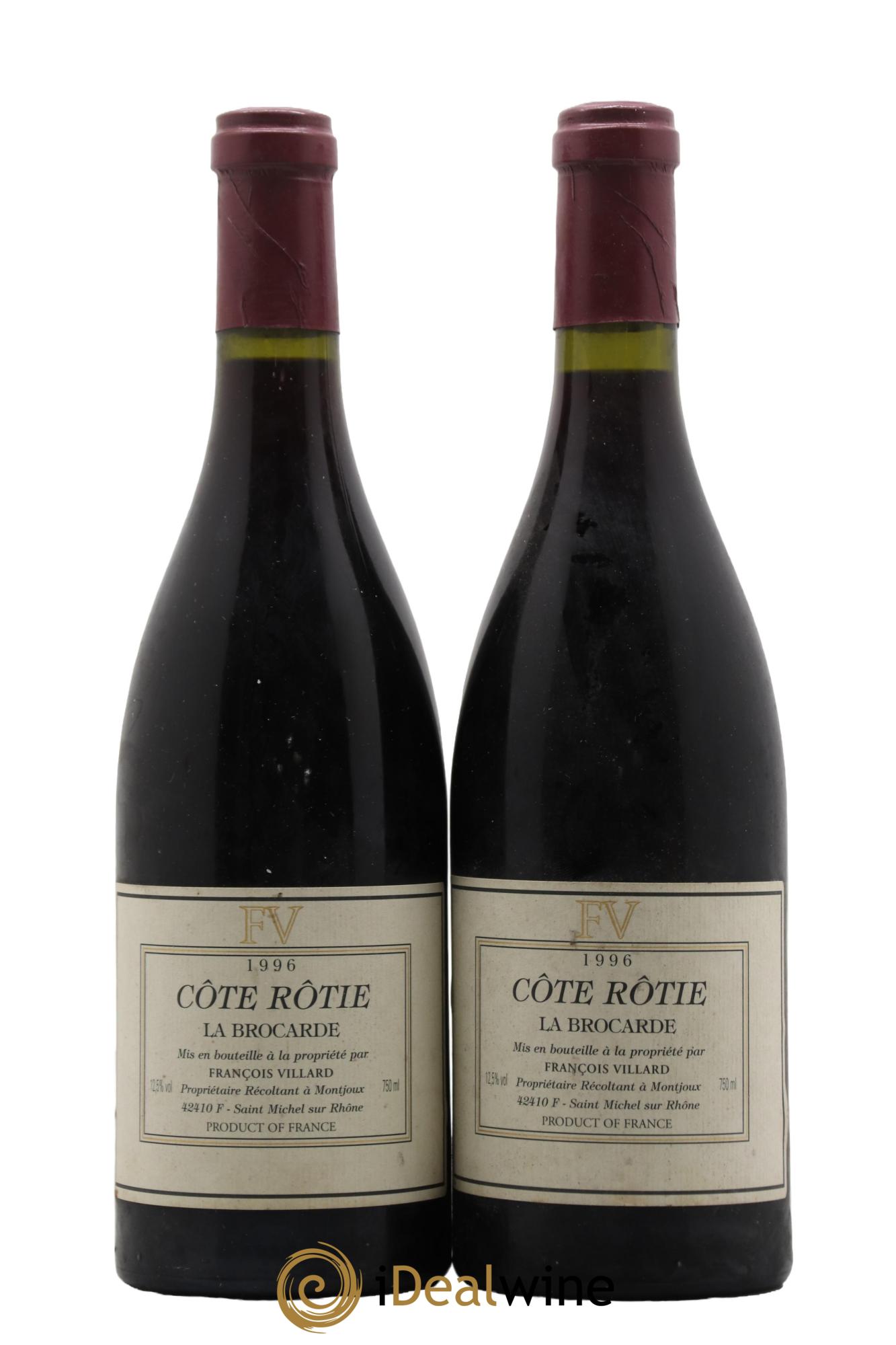 Côte-Rôtie La Brocarde François Villard 1996 - Lot de 2 bouteilles - 0