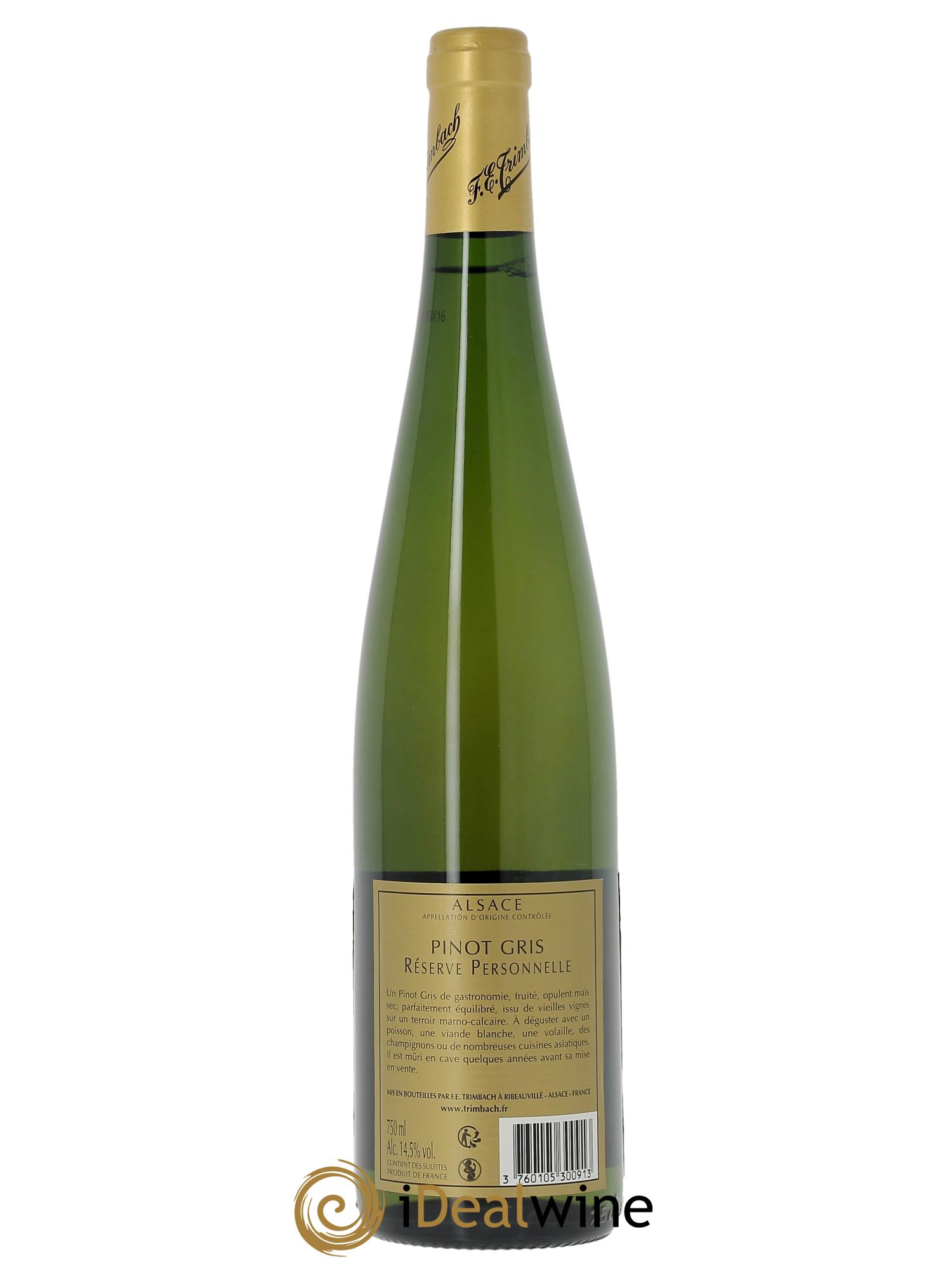 Alsace Pinot Gris Réserve Personnelle Trimbach (Domaine)  2018 - Lotto di 1 bottiglia - 1