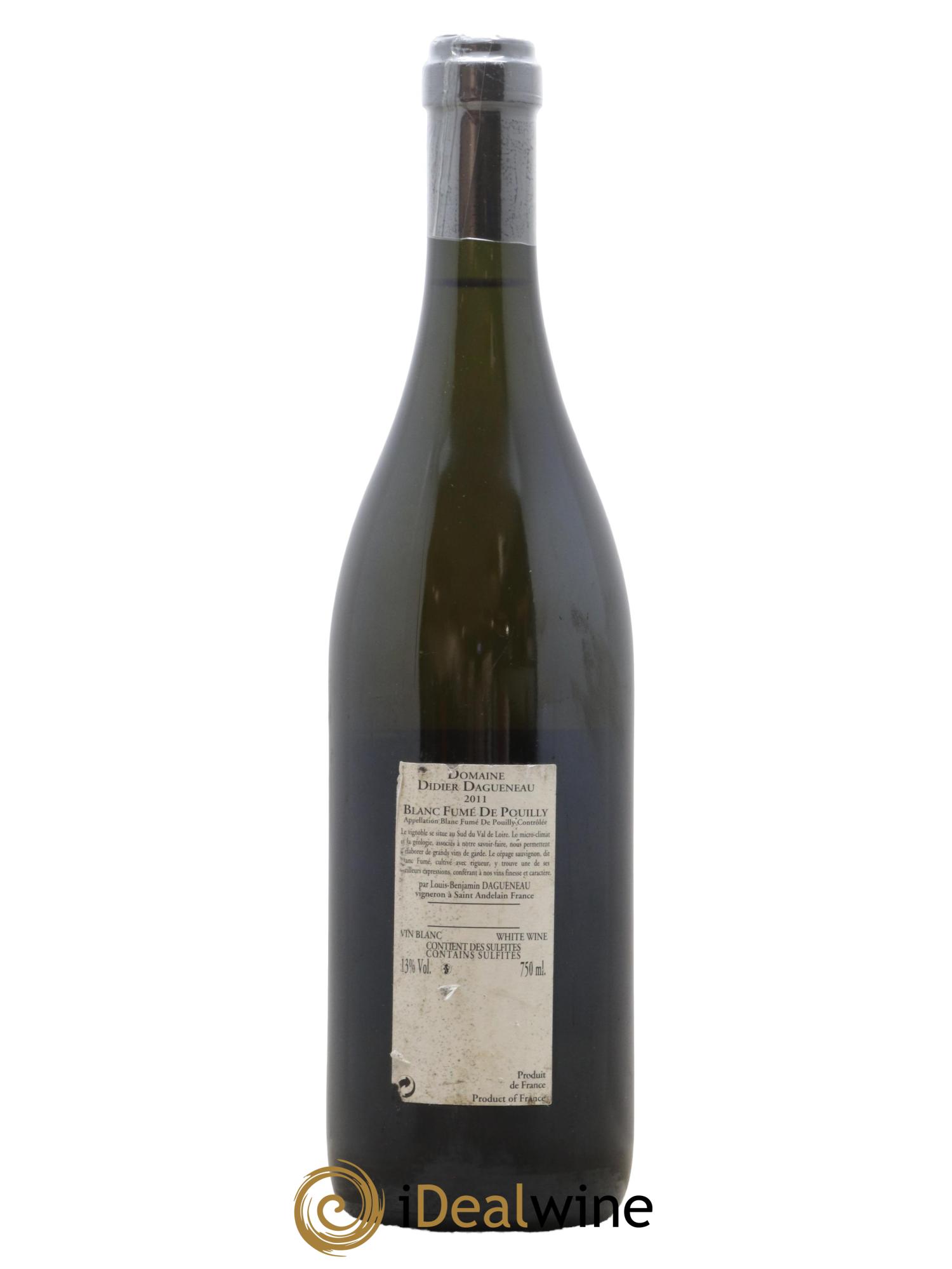 Vin de France (anciennement Pouilly-Fumé) Buisson Renard Dagueneau (Domaine Didier - Louis-Benjamin) 2011 - Lot de 1 bouteille - 1