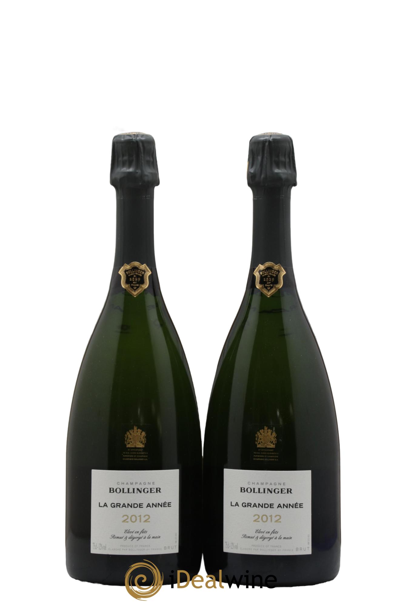 Grande Année Brut Bollinger 2012 - Lotto di 2 bottiglie - 0