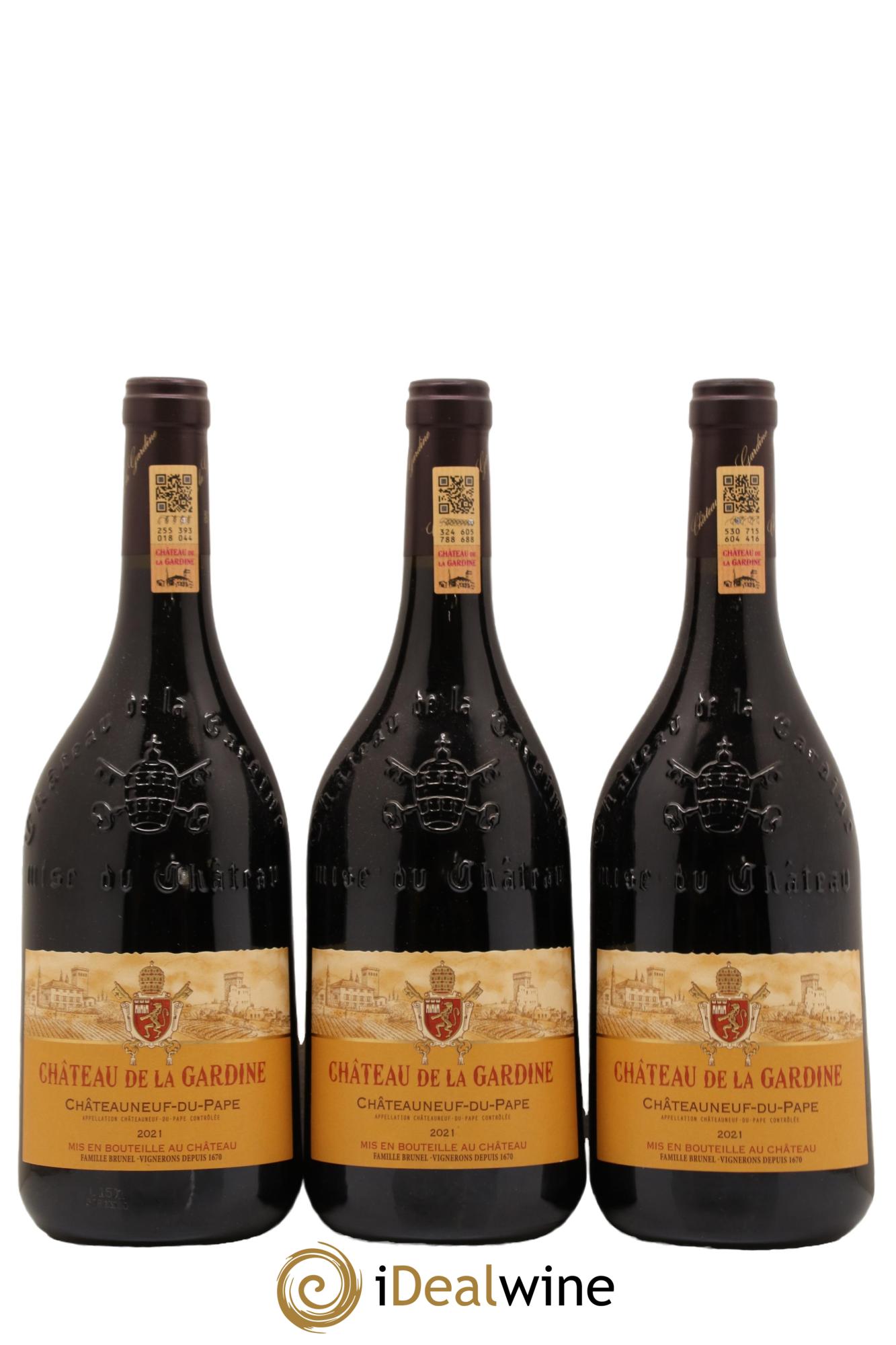 Châteauneuf-du-Pape Château de La Gardine Famille Brunel  2021 - Lot of 6 bottles - 2