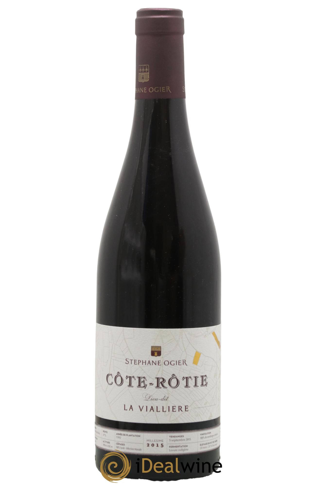 Côte-Rôtie Viallière Stéphane Ogier 2015 - Lot de 1 bouteille - 0