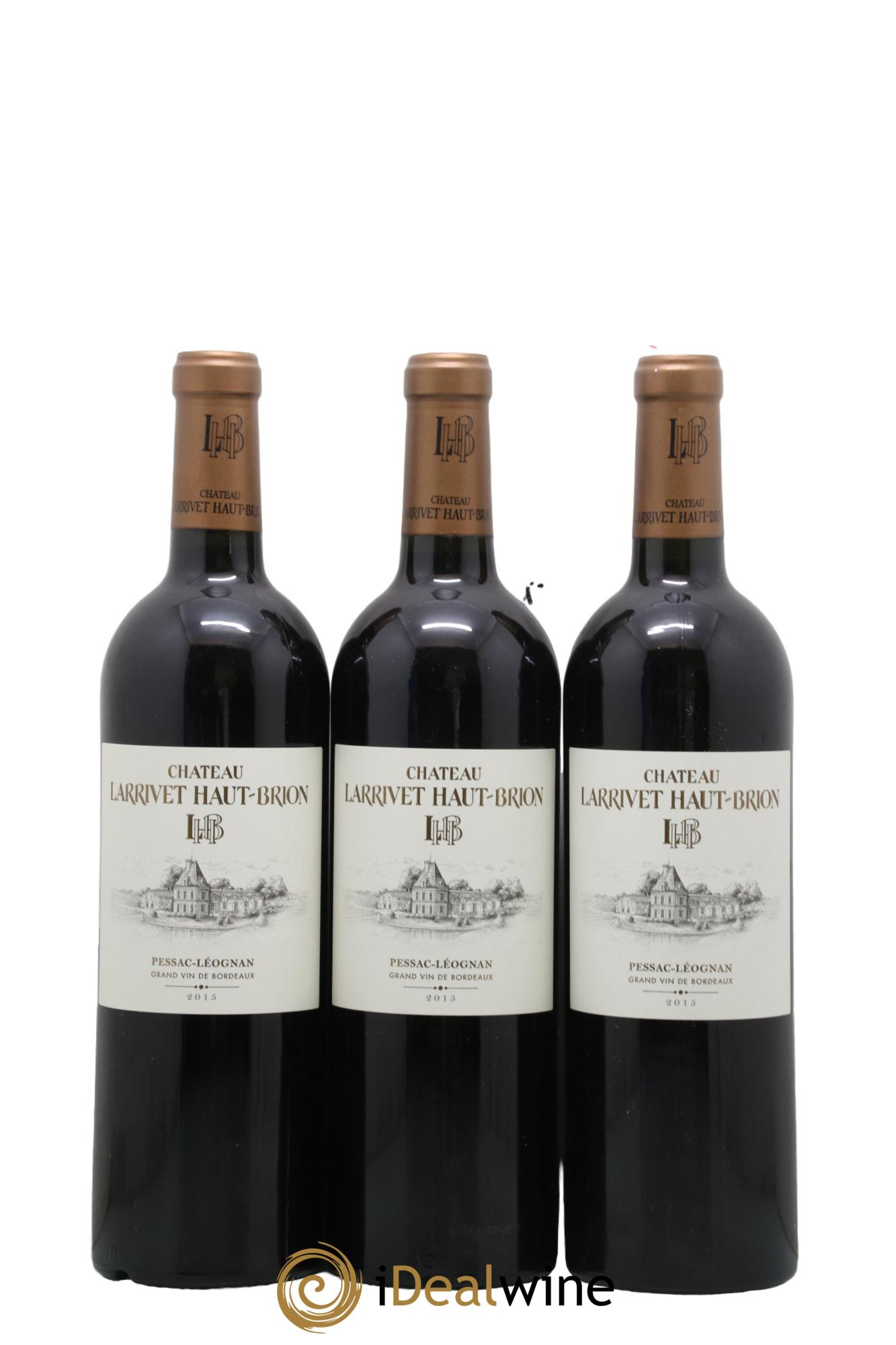 Château Larrivet Haut-Brion 2015 - Lot de 3 bouteilles - 0