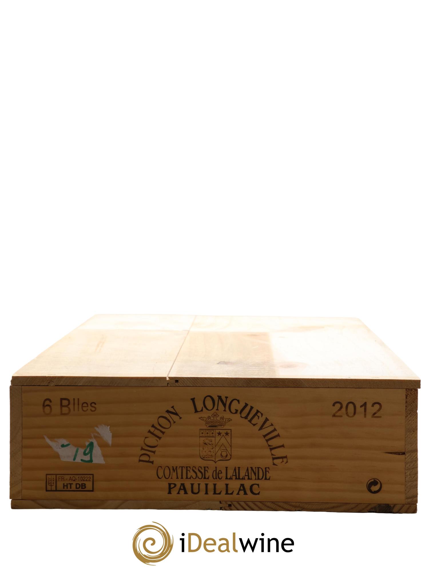 Château Pichon Longueville Comtesse de Lalande 2ème Grand Cru Classé 2012 - Posten von 6 Flaschen - 5