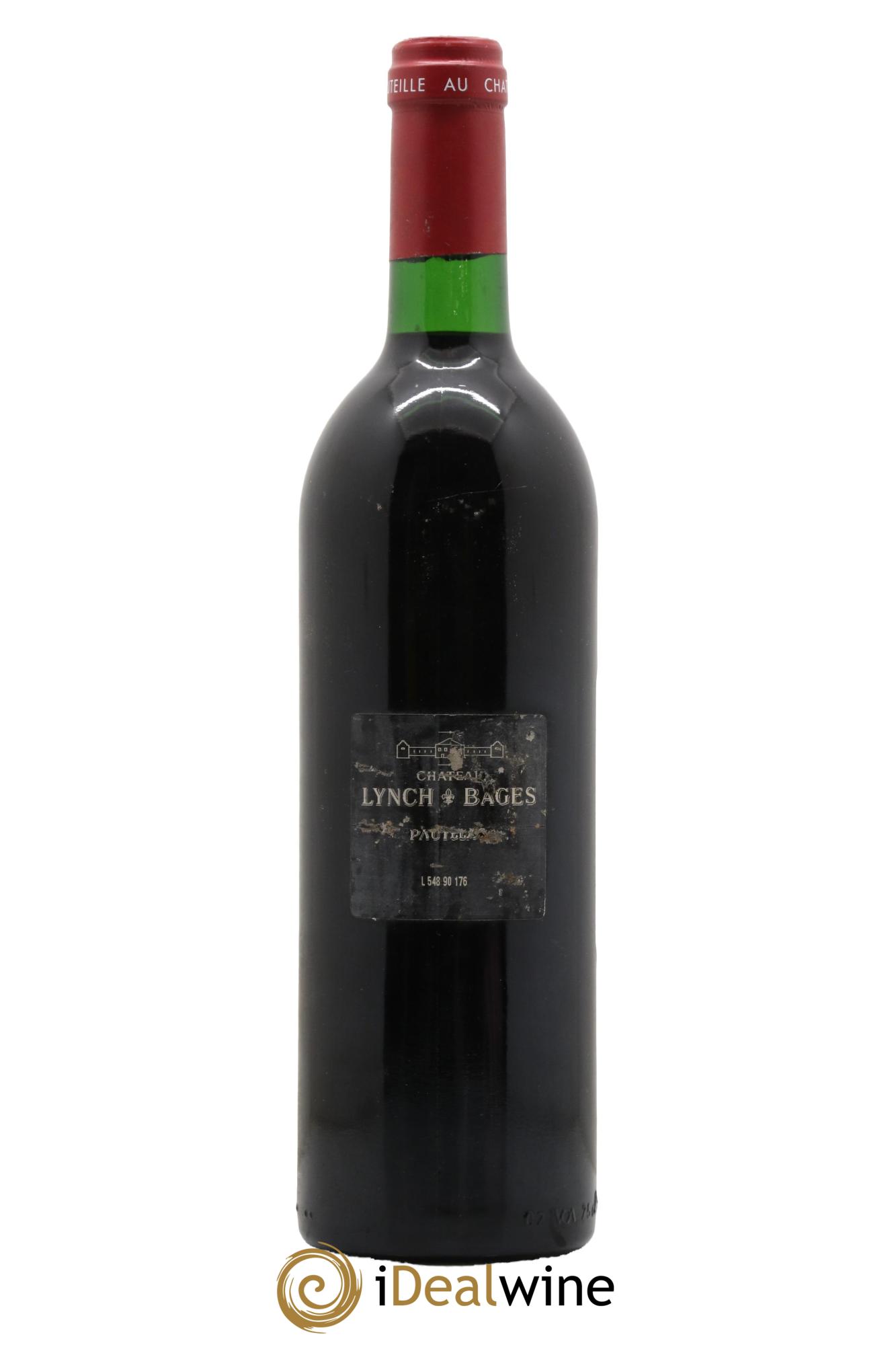 Château Lynch Bages 5ème Grand Cru Classé 1990 - Lot de 1 bouteille - 1